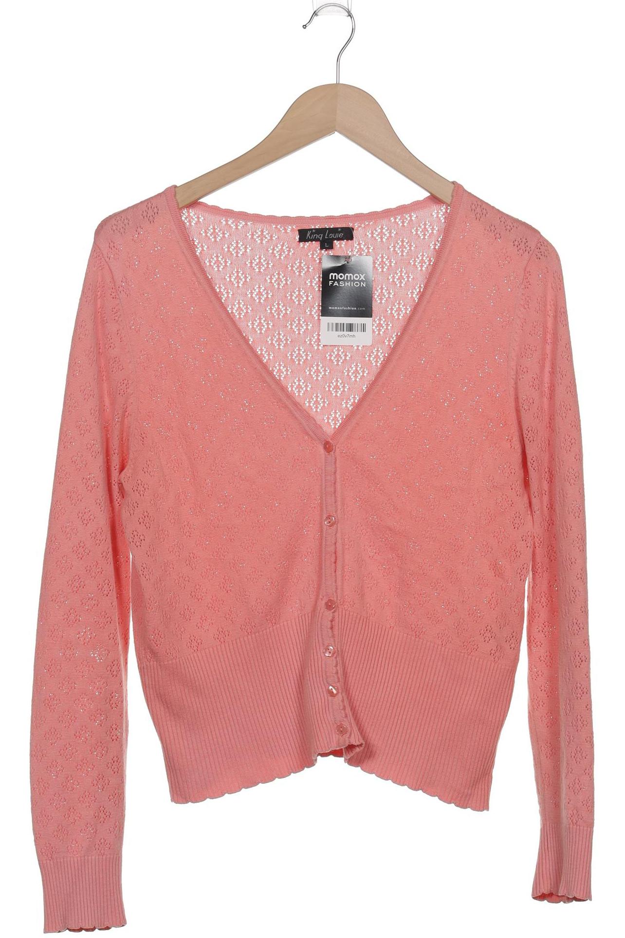 

King Louie Damen Strickjacke, pink, Gr. 42