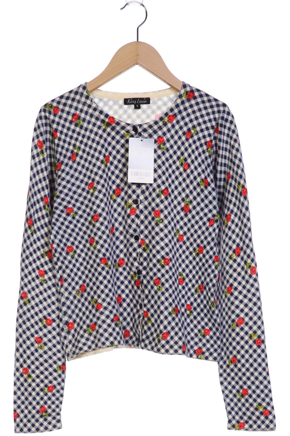 

King Louie Damen Strickjacke, blau, Gr. 36