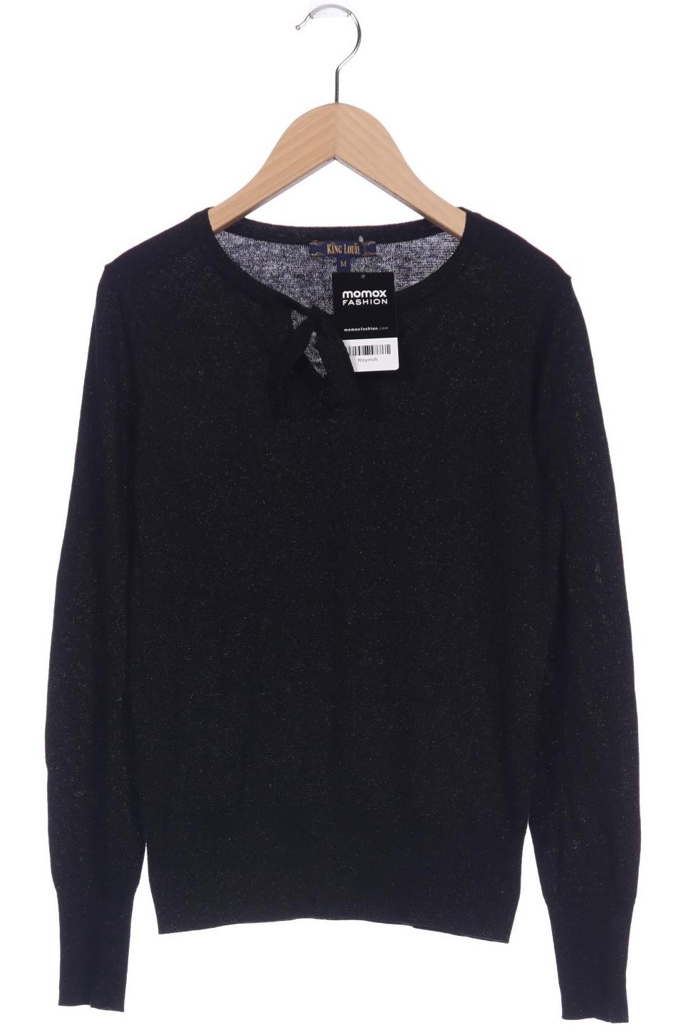 

King Louie Damen Pullover, schwarz, Gr. 38