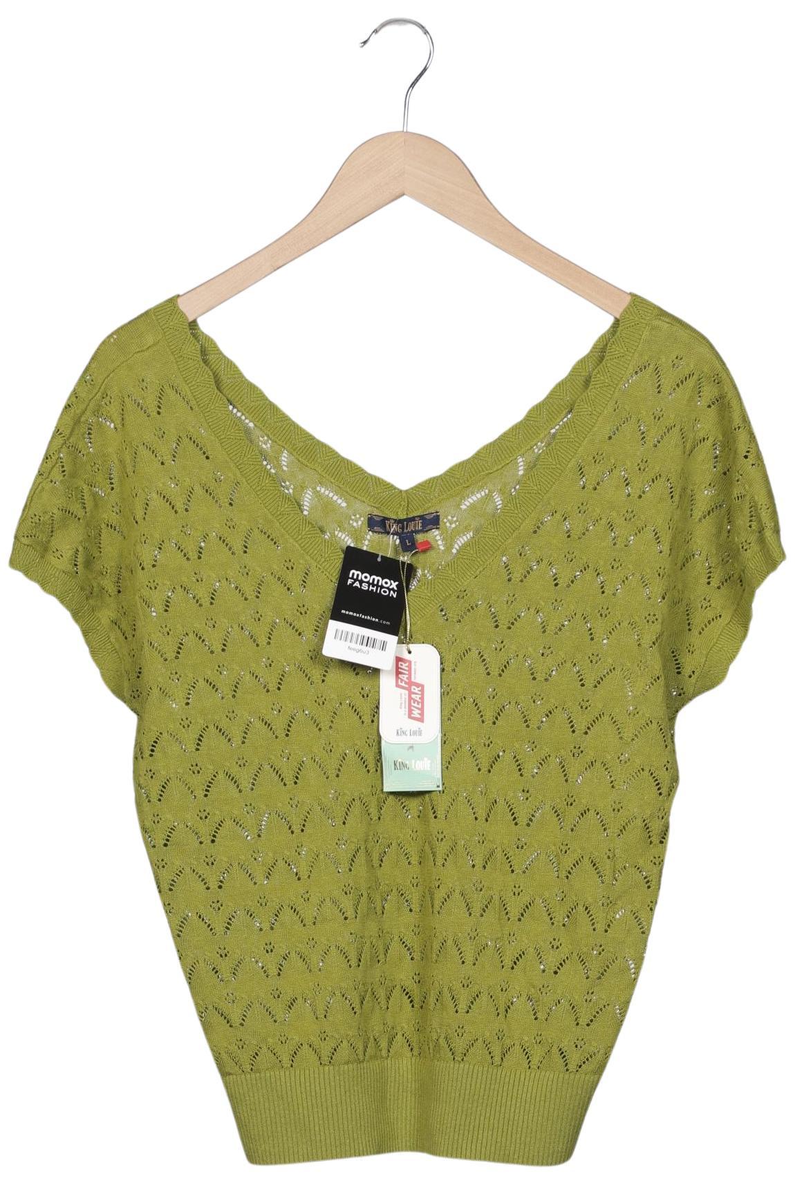 

King Louie Damen Pullover, grün, Gr. 42