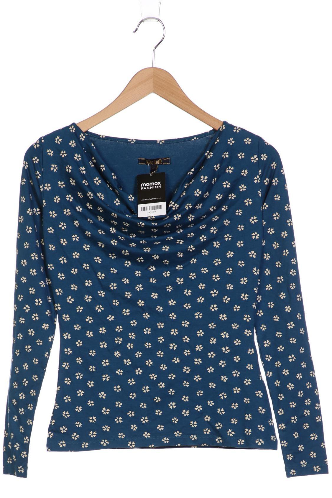 

King Louie Damen Langarmshirt, blau, Gr. 34