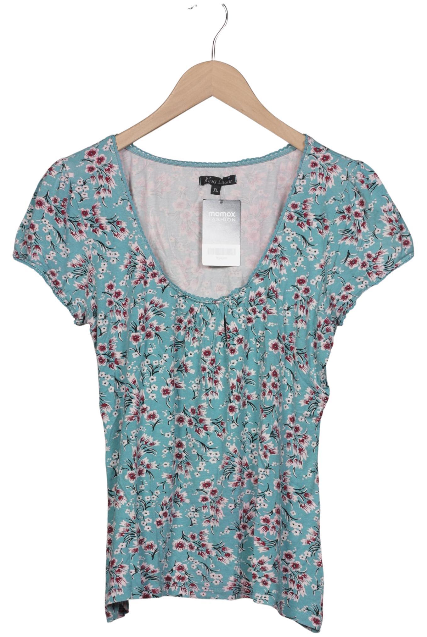 

King Louie Damen T-Shirt, türkis, Gr. 44