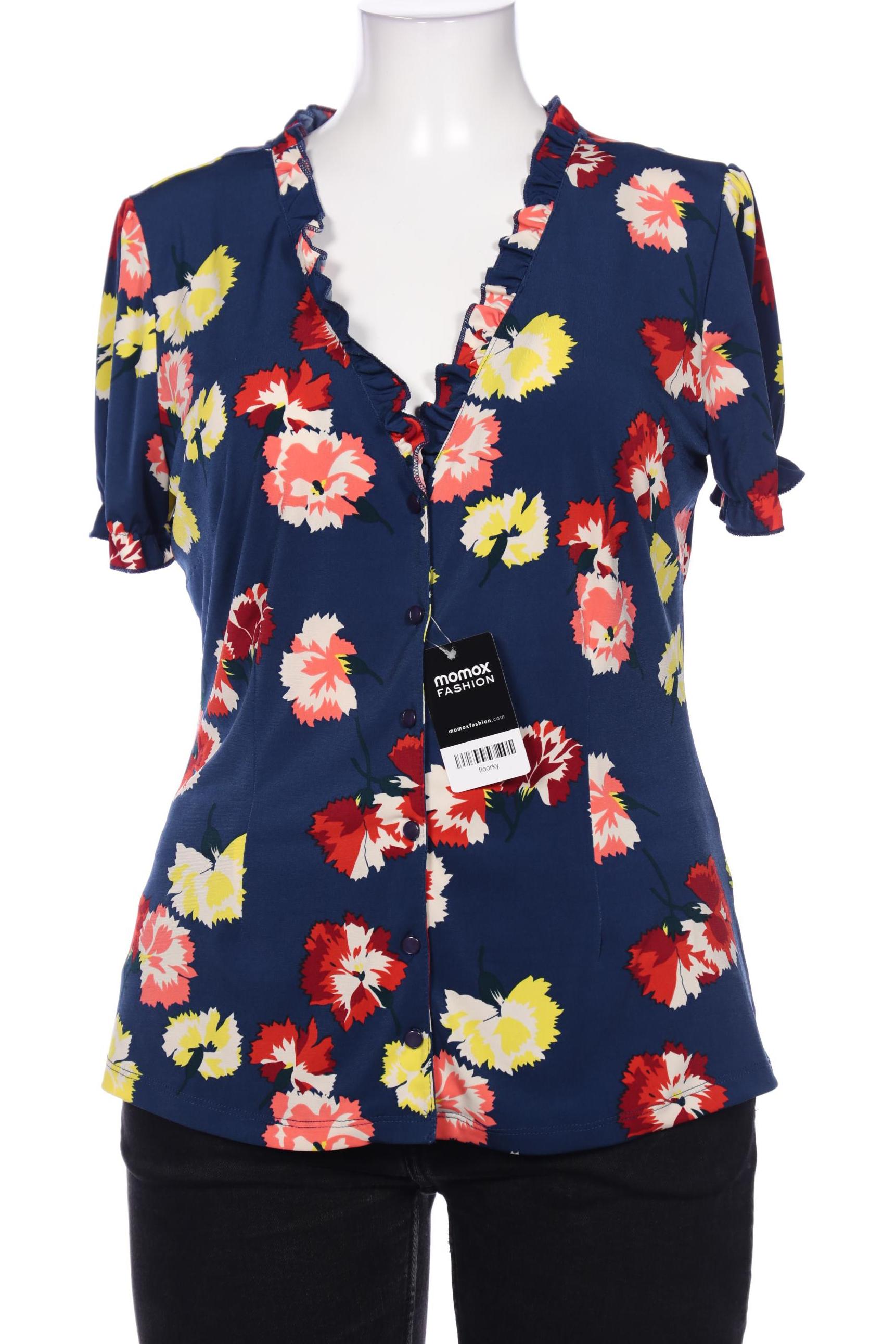 

King Louie Damen Bluse, marineblau, Gr. 44