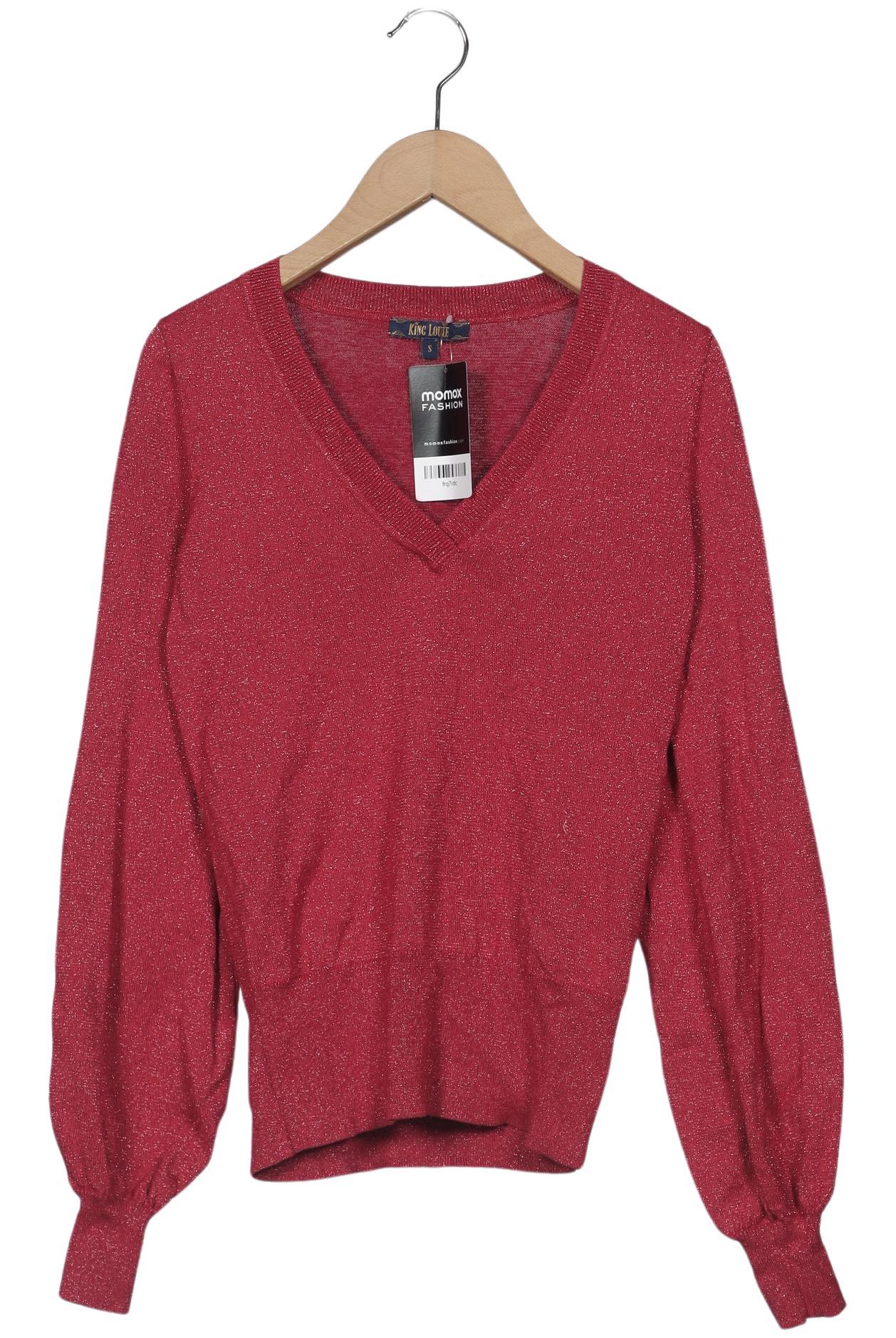 

King Louie Damen Pullover, rot, Gr. 36