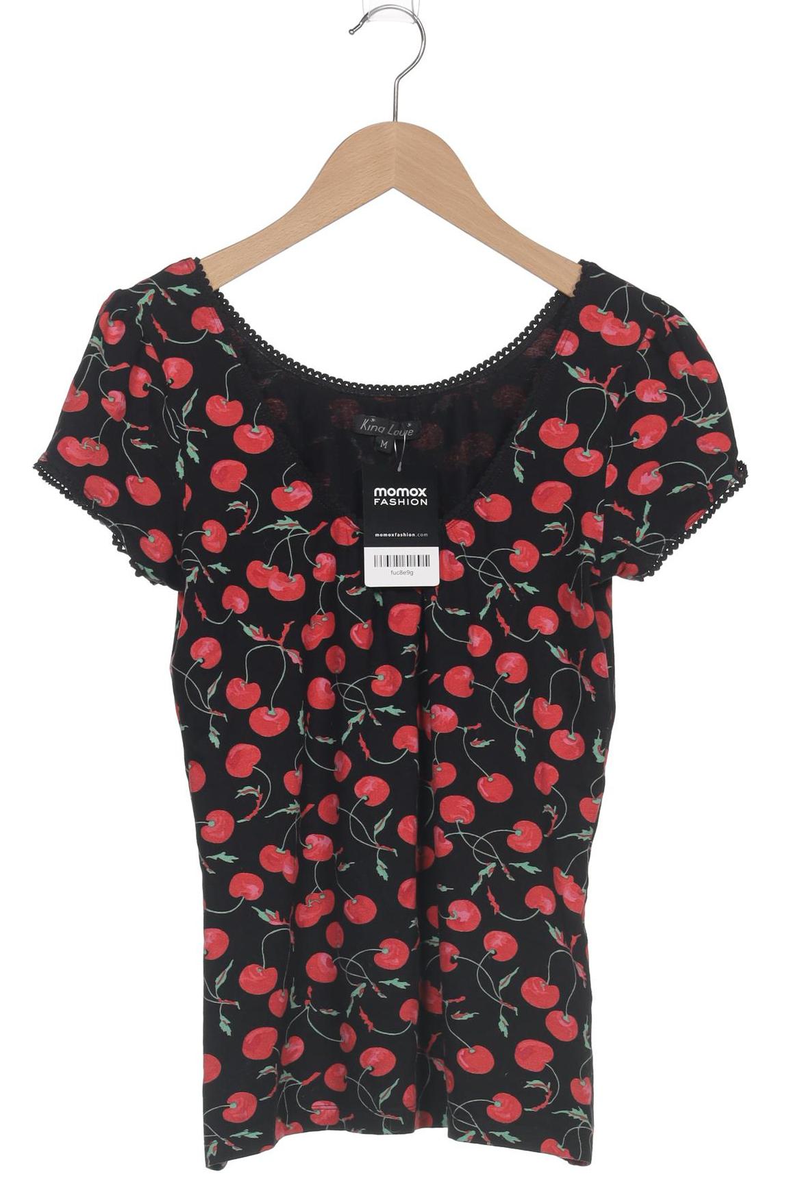 

King Louie Damen T-Shirt, schwarz, Gr. 38