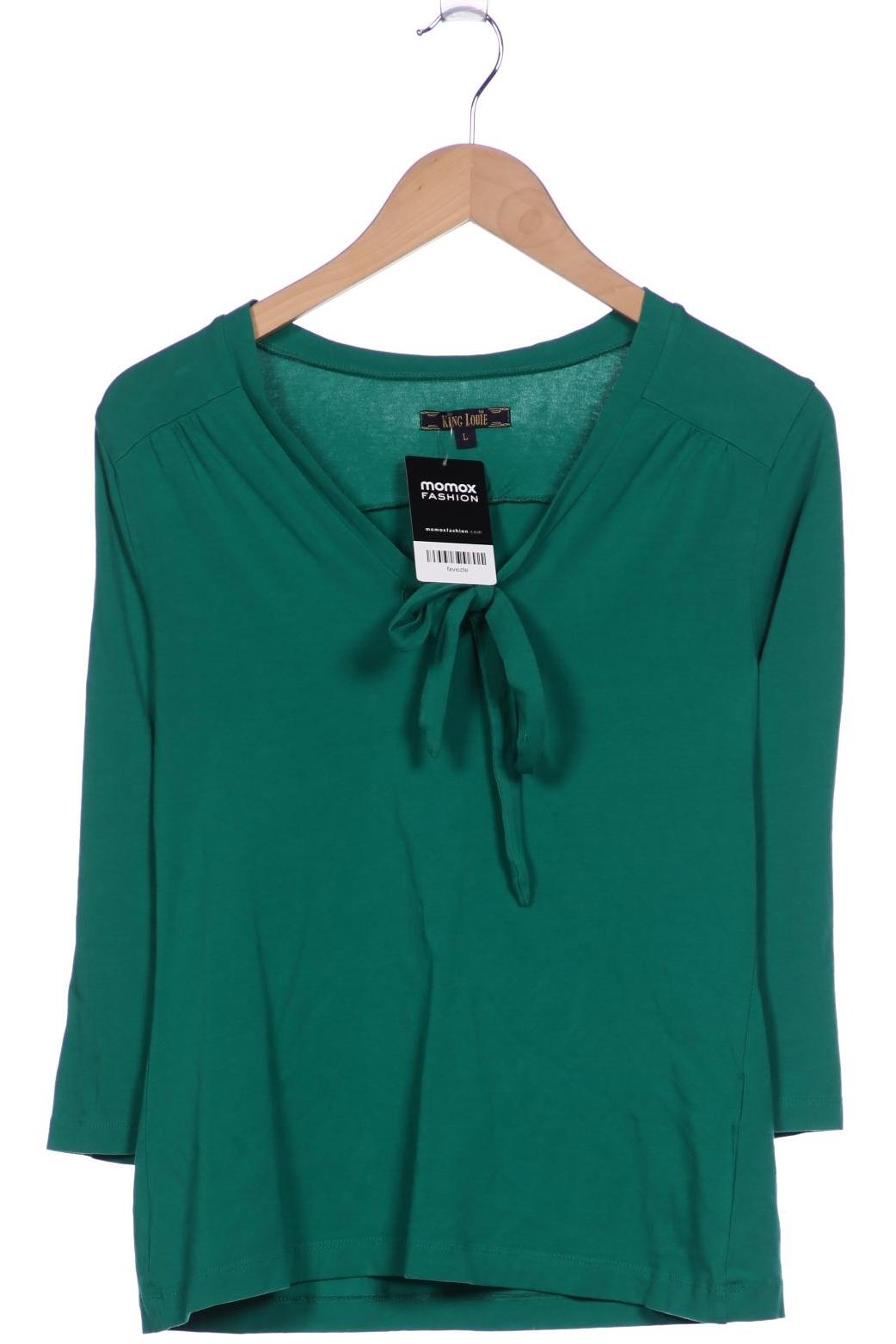 

King Louie Damen Langarmshirt, grün, Gr. 42