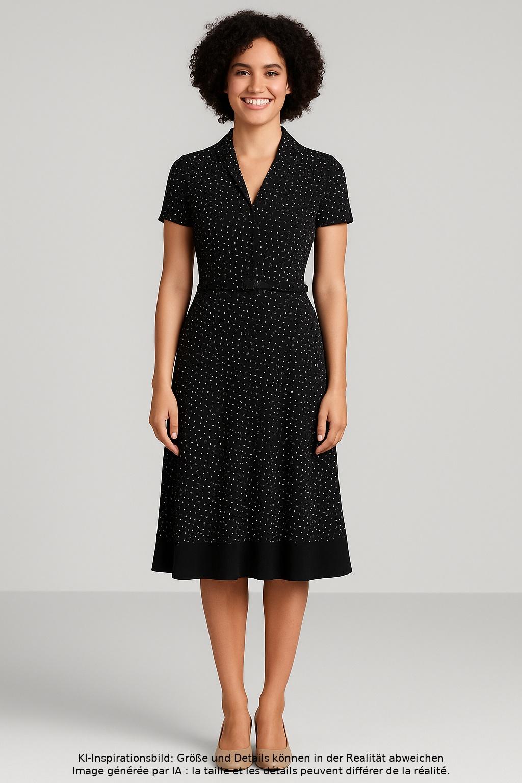 

King Louie Damen Kleid, schwarz, Gr. 38