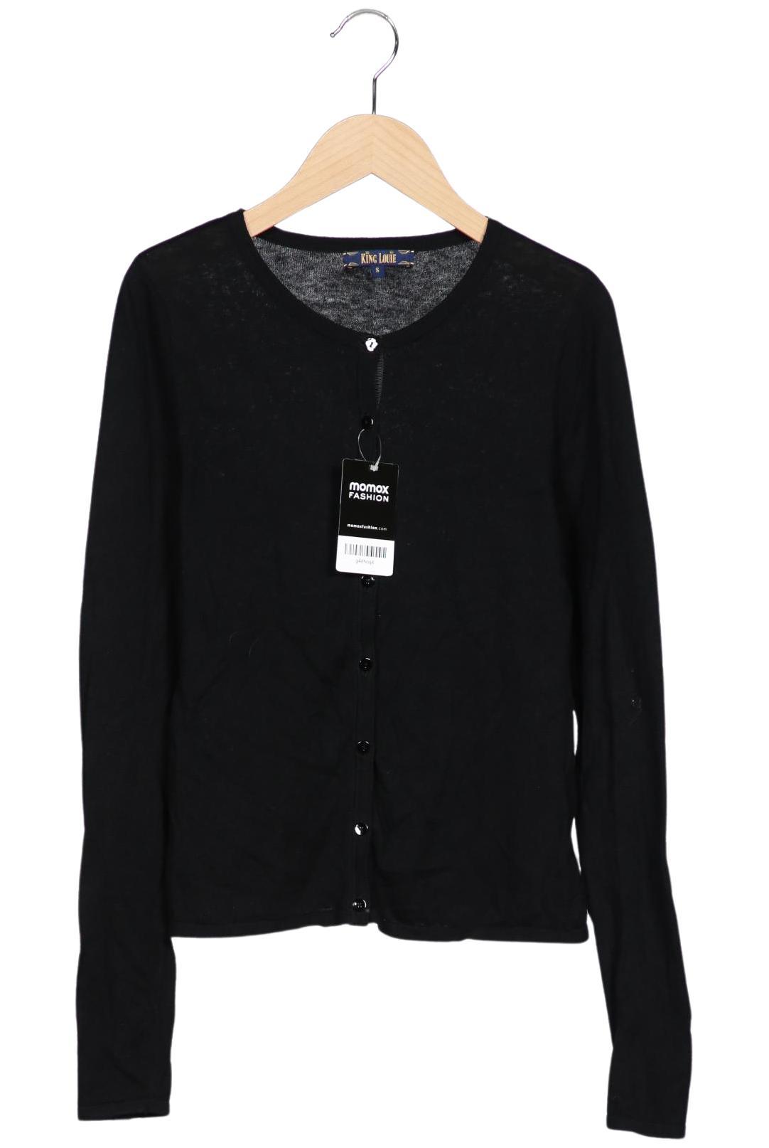 

King Louie Damen Strickjacke, schwarz, Gr. 36