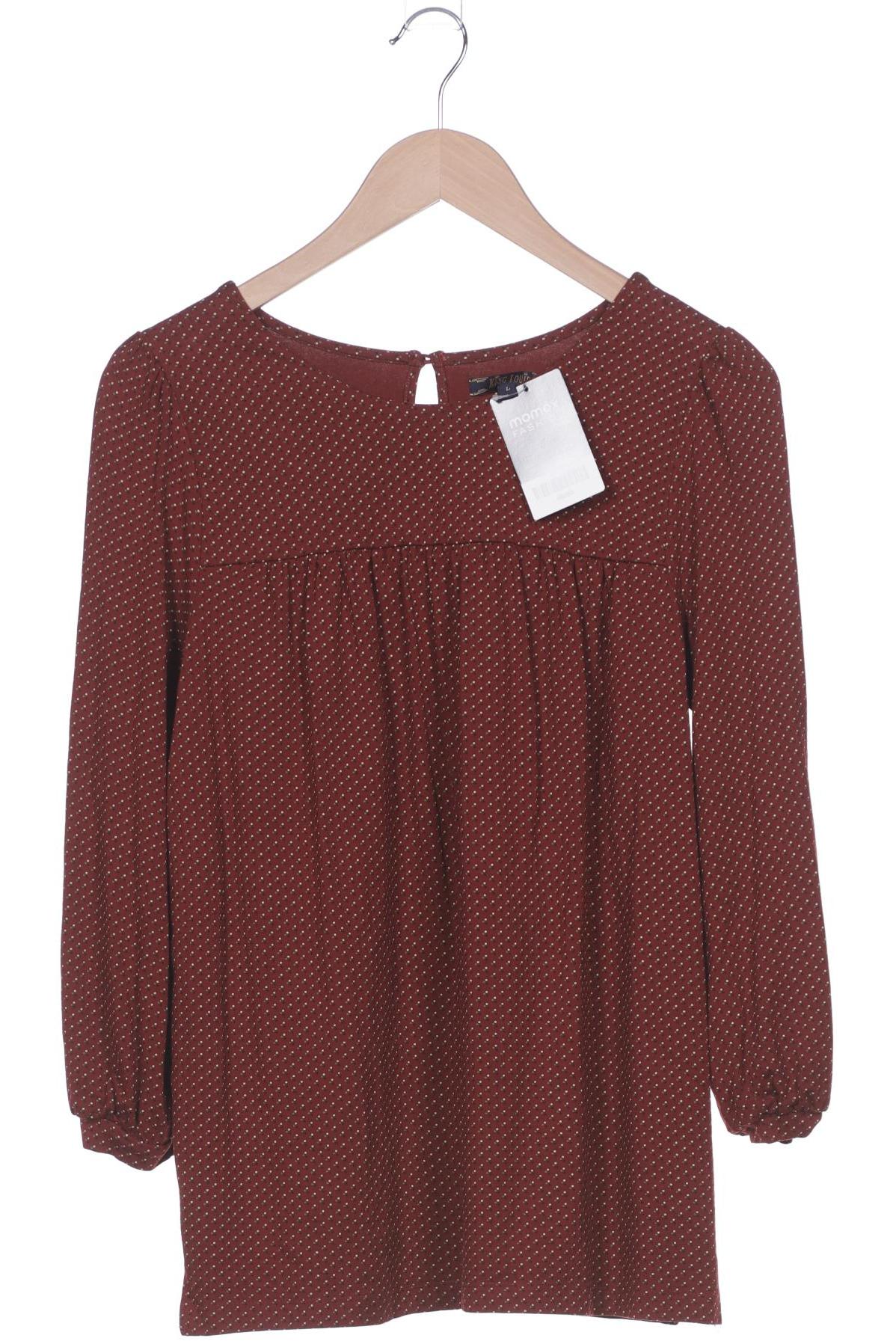 

King Louie Damen Langarmshirt, bordeaux, Gr. 42