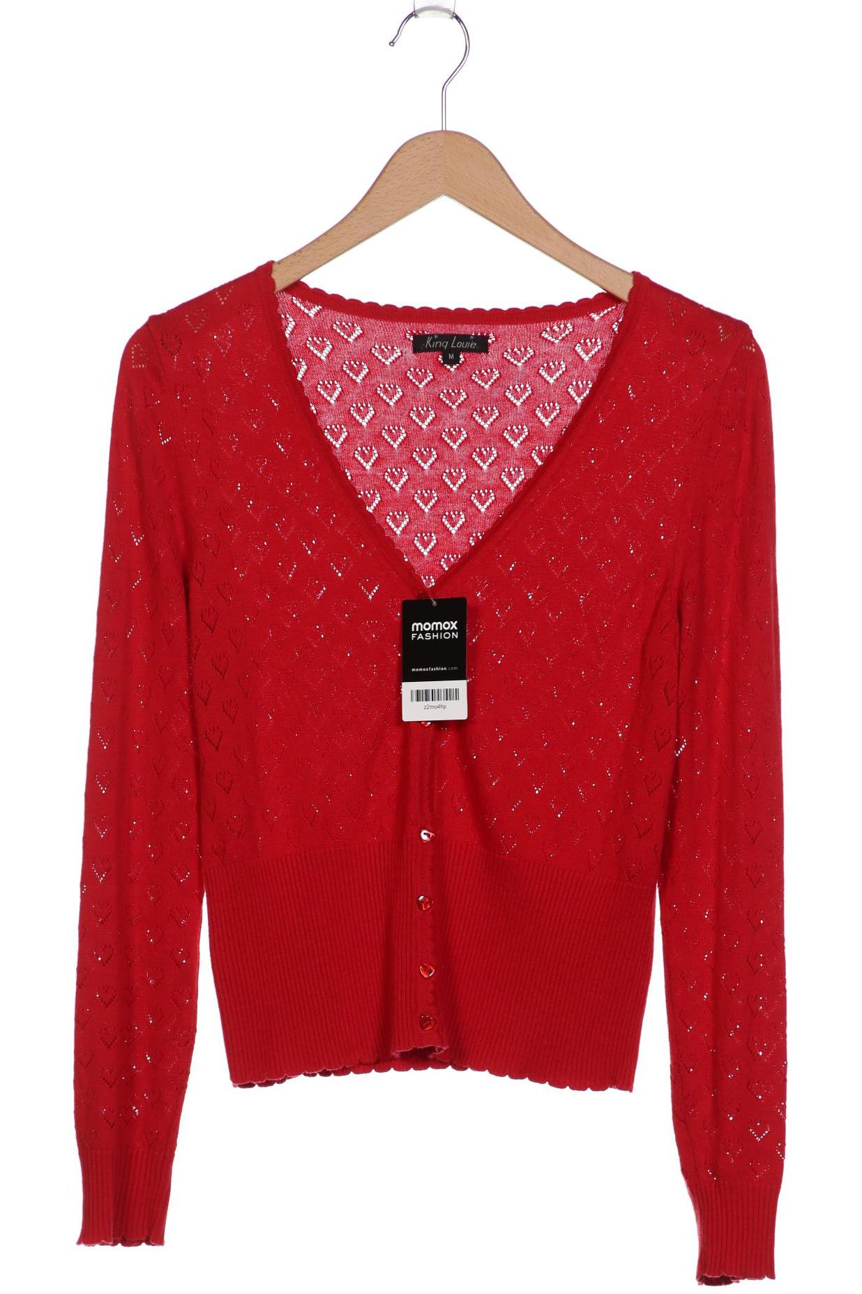 

King Louie Damen Strickjacke, rot, Gr. 38