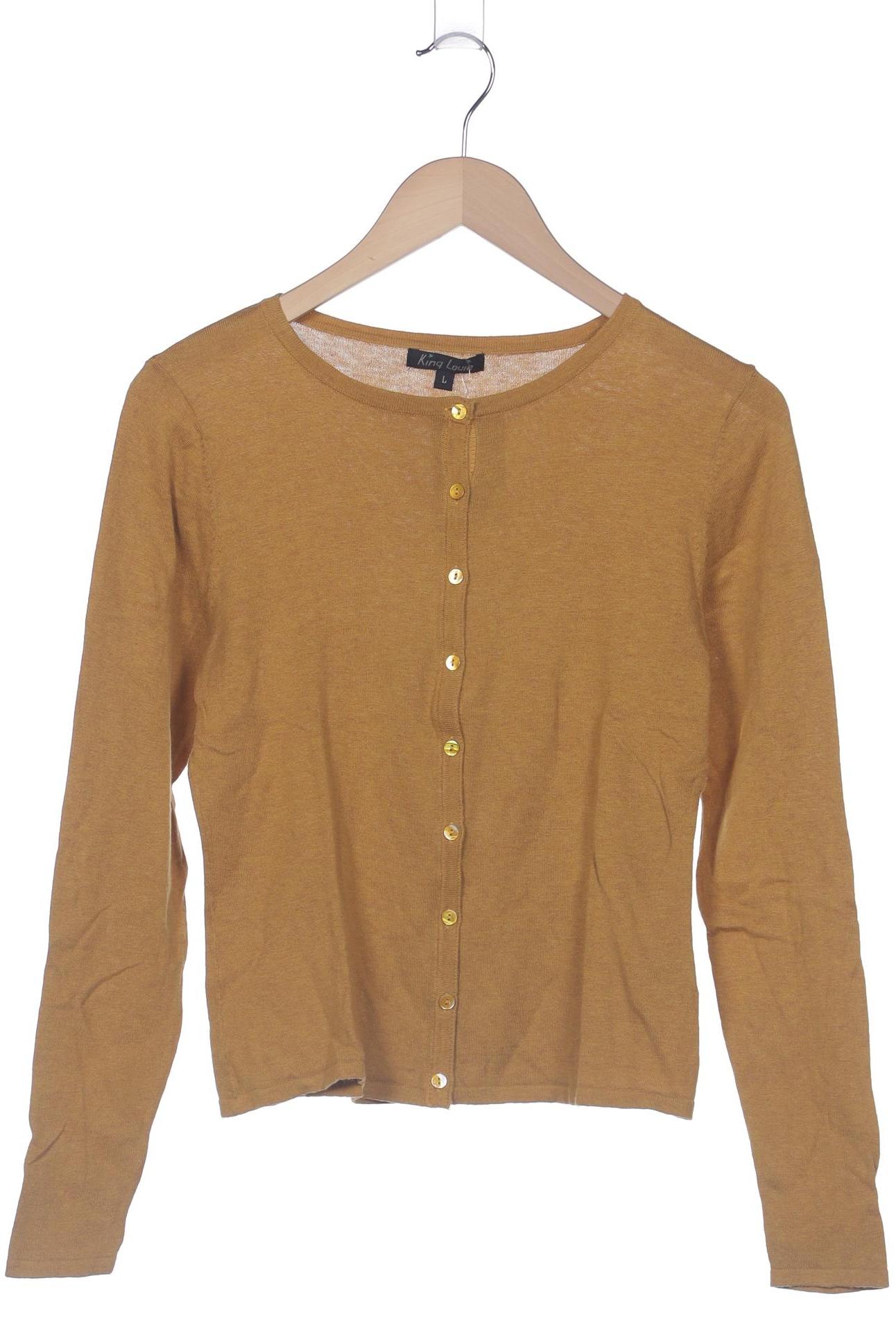 

King Louie Damen Strickjacke, orange, Gr. 42