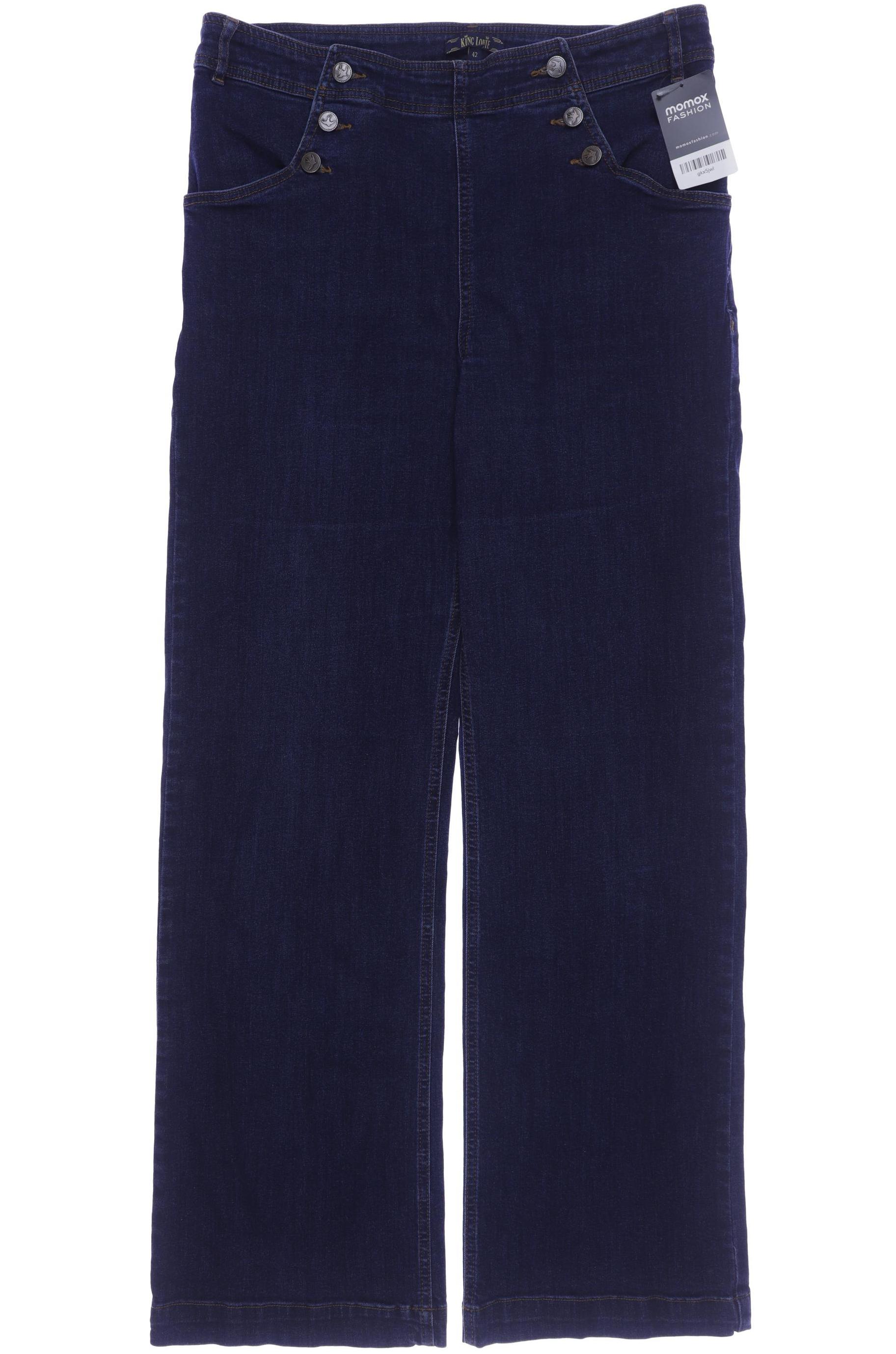 

King Louie Damen Jeans, blau, Gr. 42