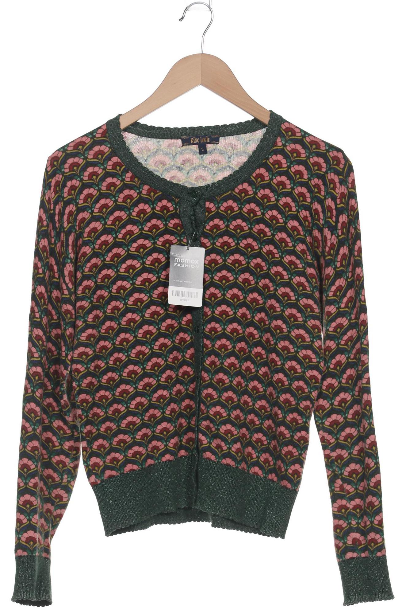 

King Louie Damen Strickjacke, grün, Gr. 42