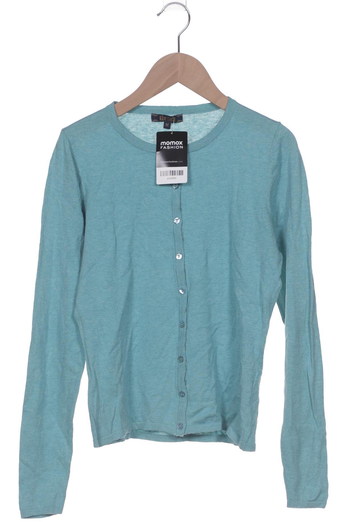 

King Louie Damen Strickjacke, türkis, Gr. 38