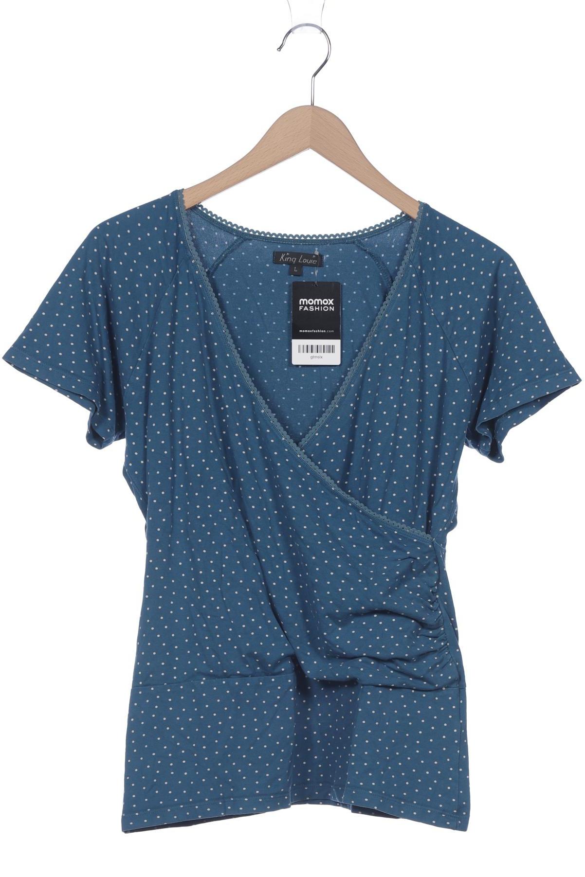 

King Louie Damen T-Shirt, blau, Gr. 42