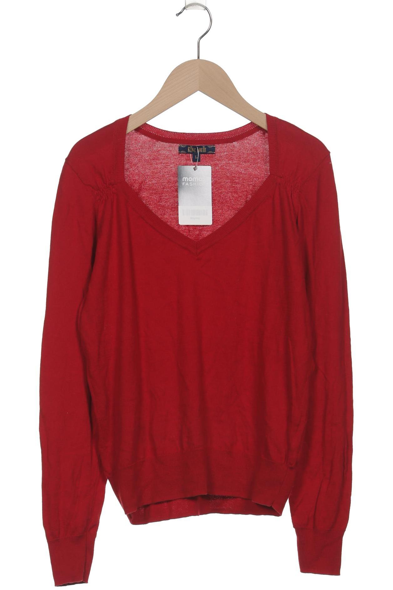 

King Louie Damen Pullover, rot, Gr. 42