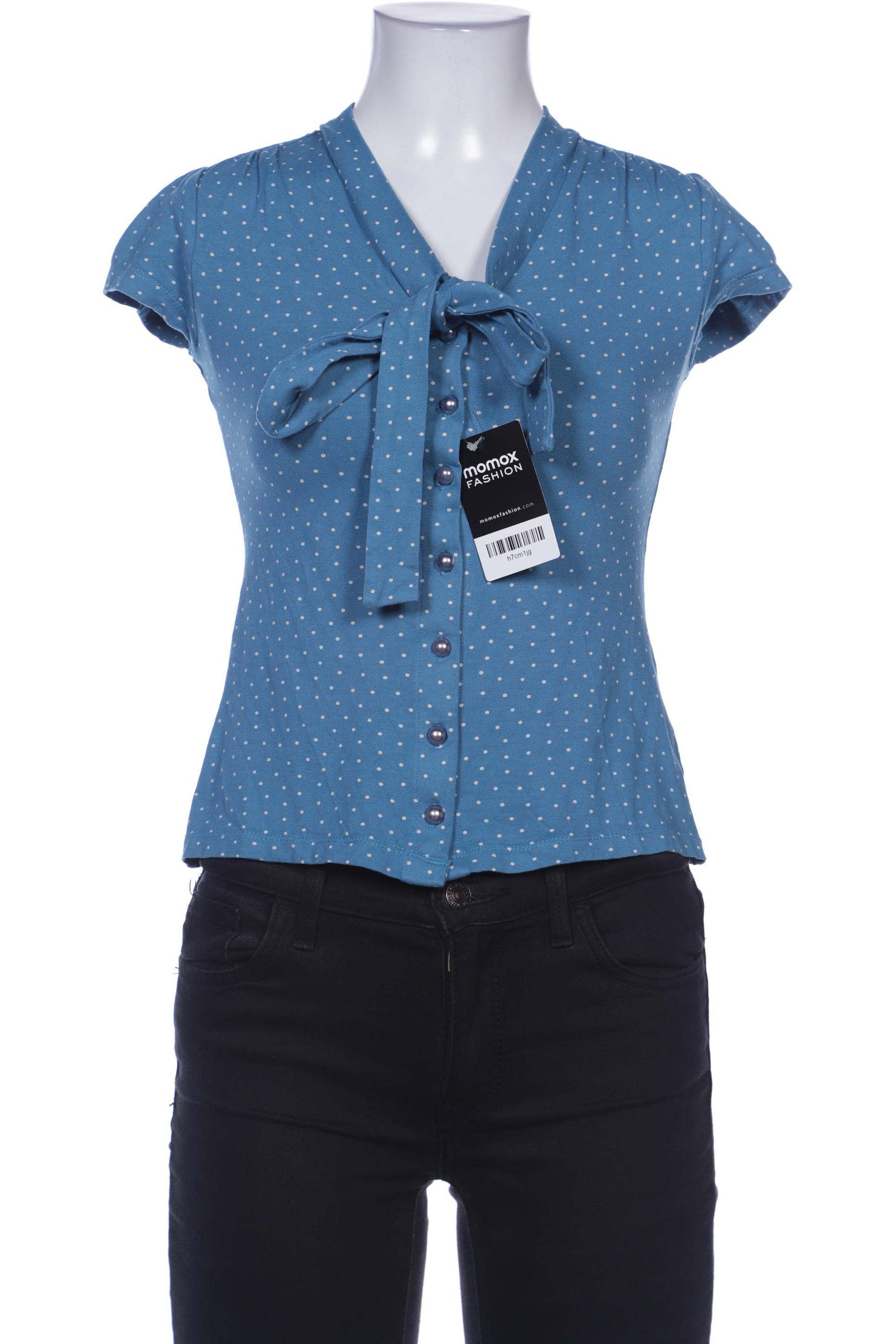 

King Louie Damen Bluse, blau, Gr. 34