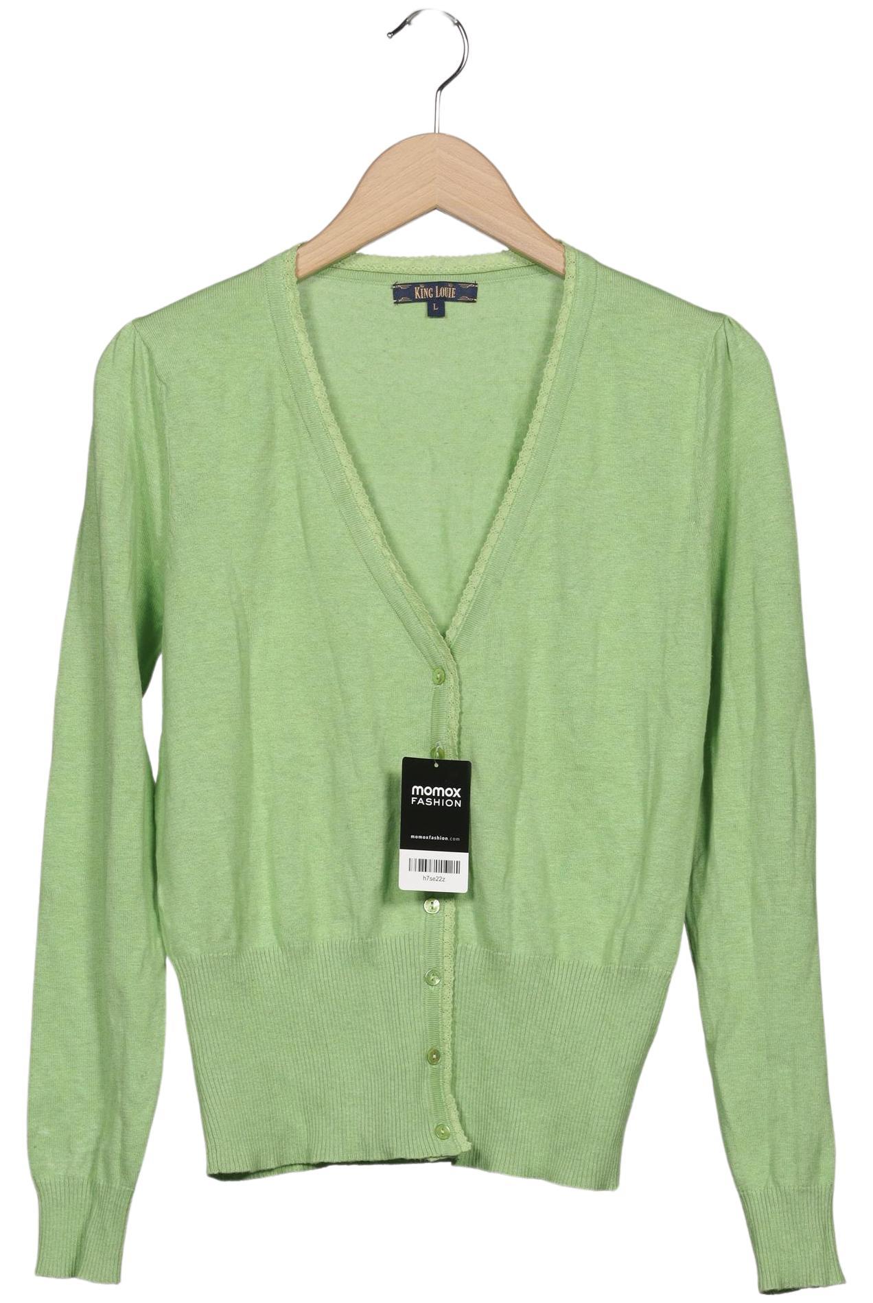 

King Louie Damen Strickjacke, hellgrün, Gr. 42