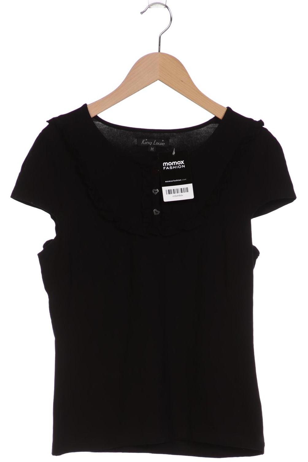 

King Louie Damen T-Shirt, schwarz, Gr. 38