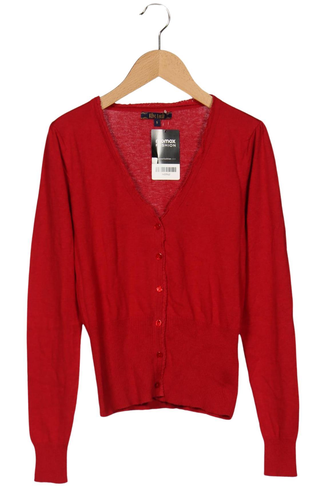 

King Louie Damen Strickjacke, rot, Gr. 36