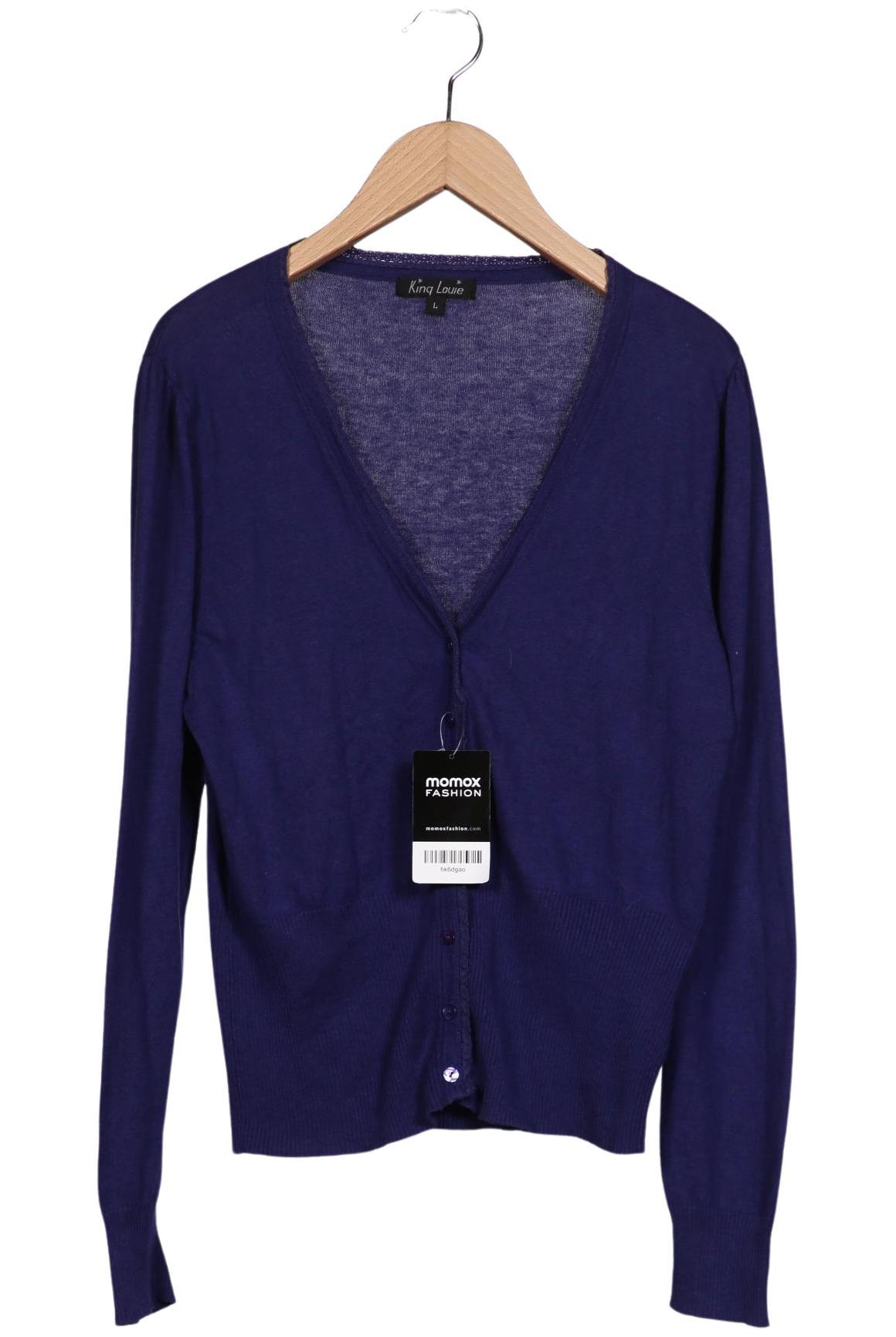 

King Louie Damen Strickjacke, marineblau, Gr. 42