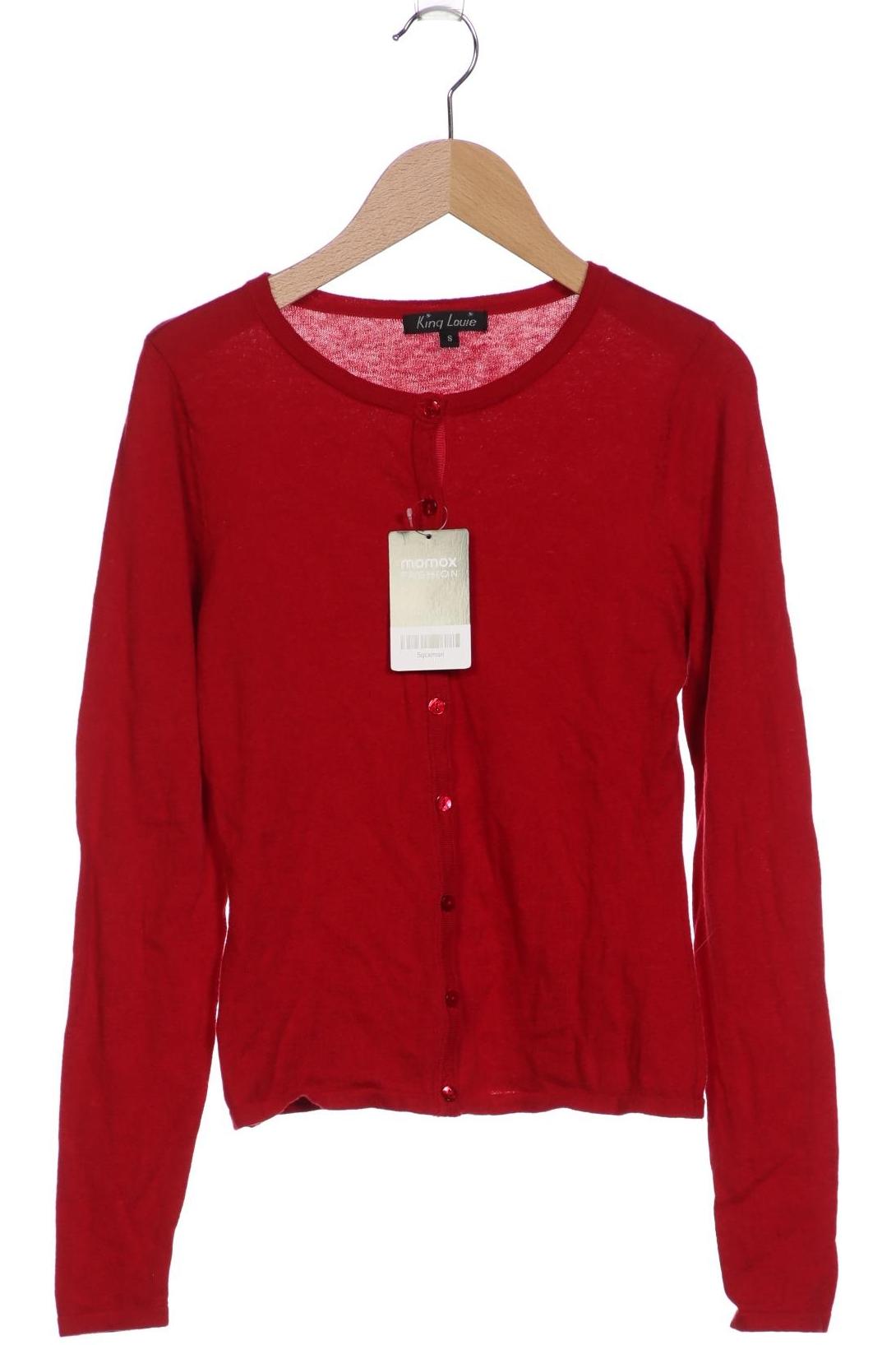 

King Louie Damen Strickjacke, rot, Gr. 36
