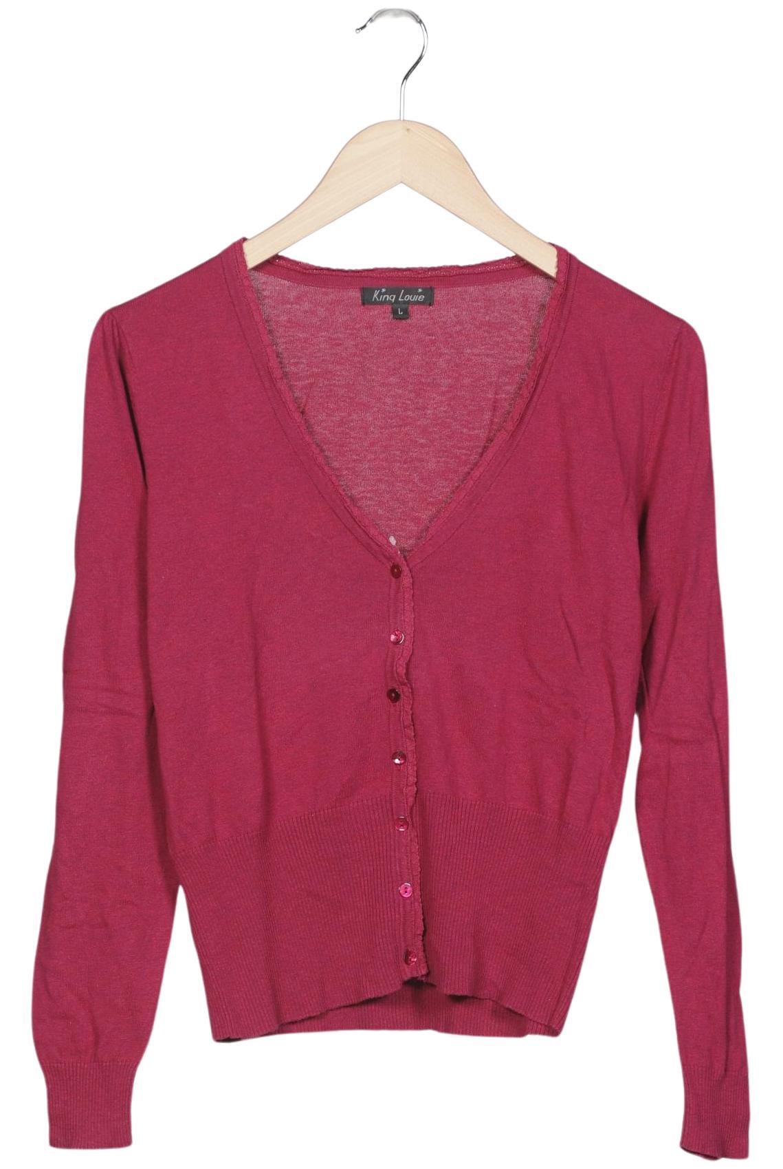 

King Louie Damen Strickjacke, pink, Gr. 42