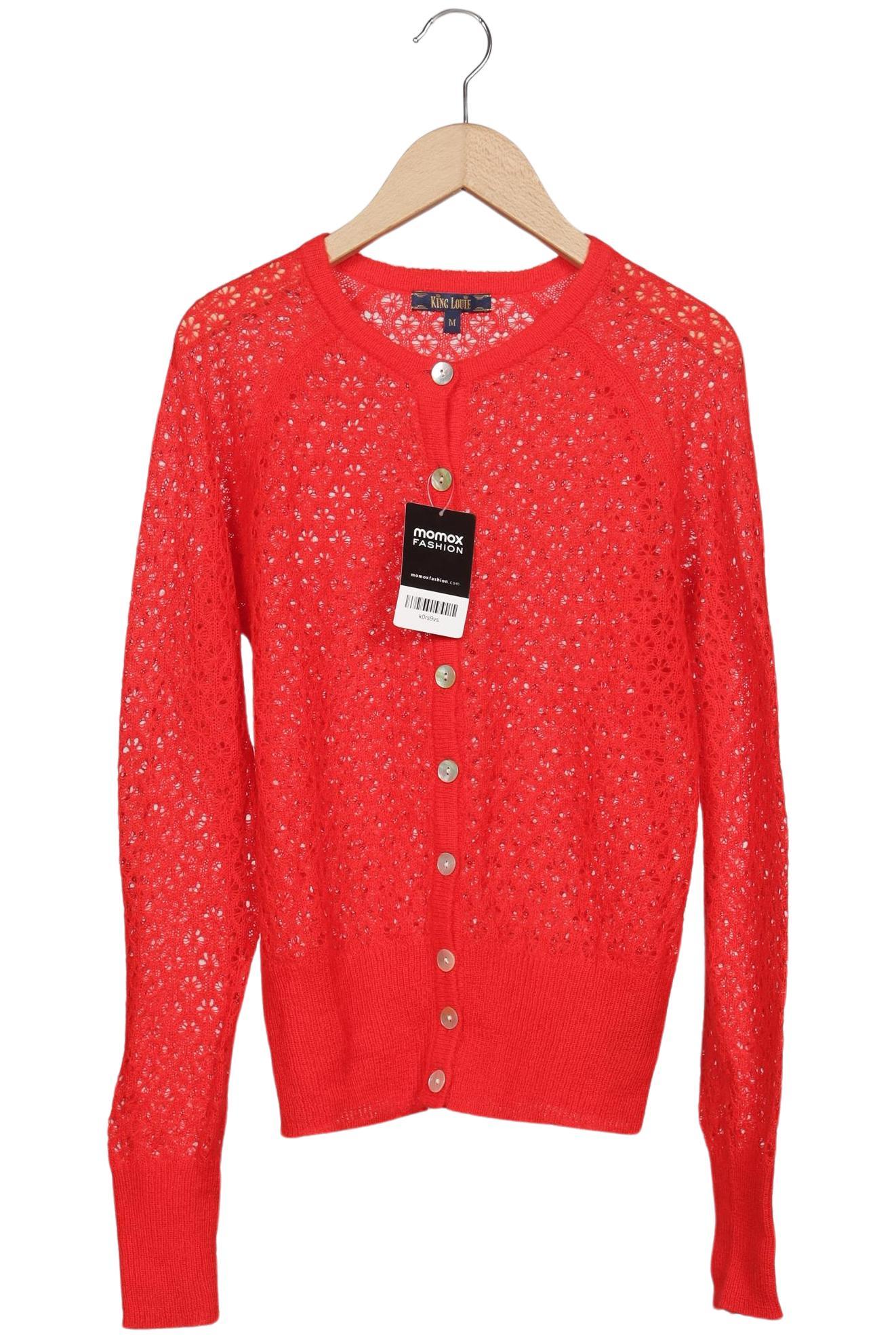 

King Louie Damen Strickjacke, rot, Gr. 38
