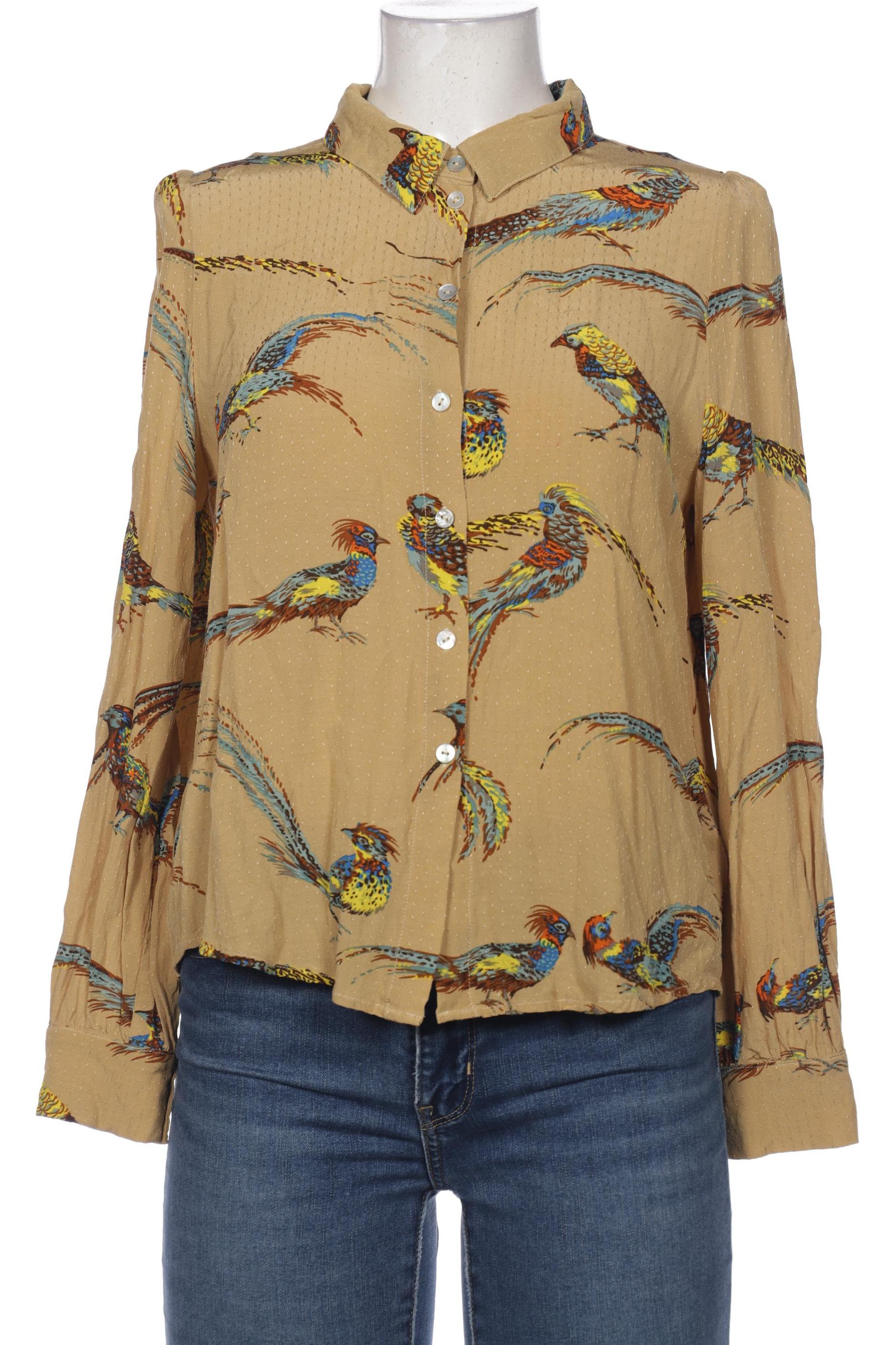 

King Louie Damen Bluse, braun, Gr. 40