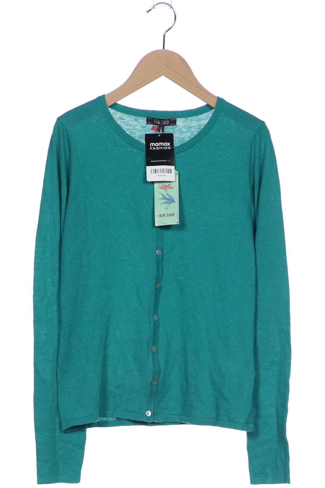 

King Louie Damen Strickjacke, türkis, Gr. 38
