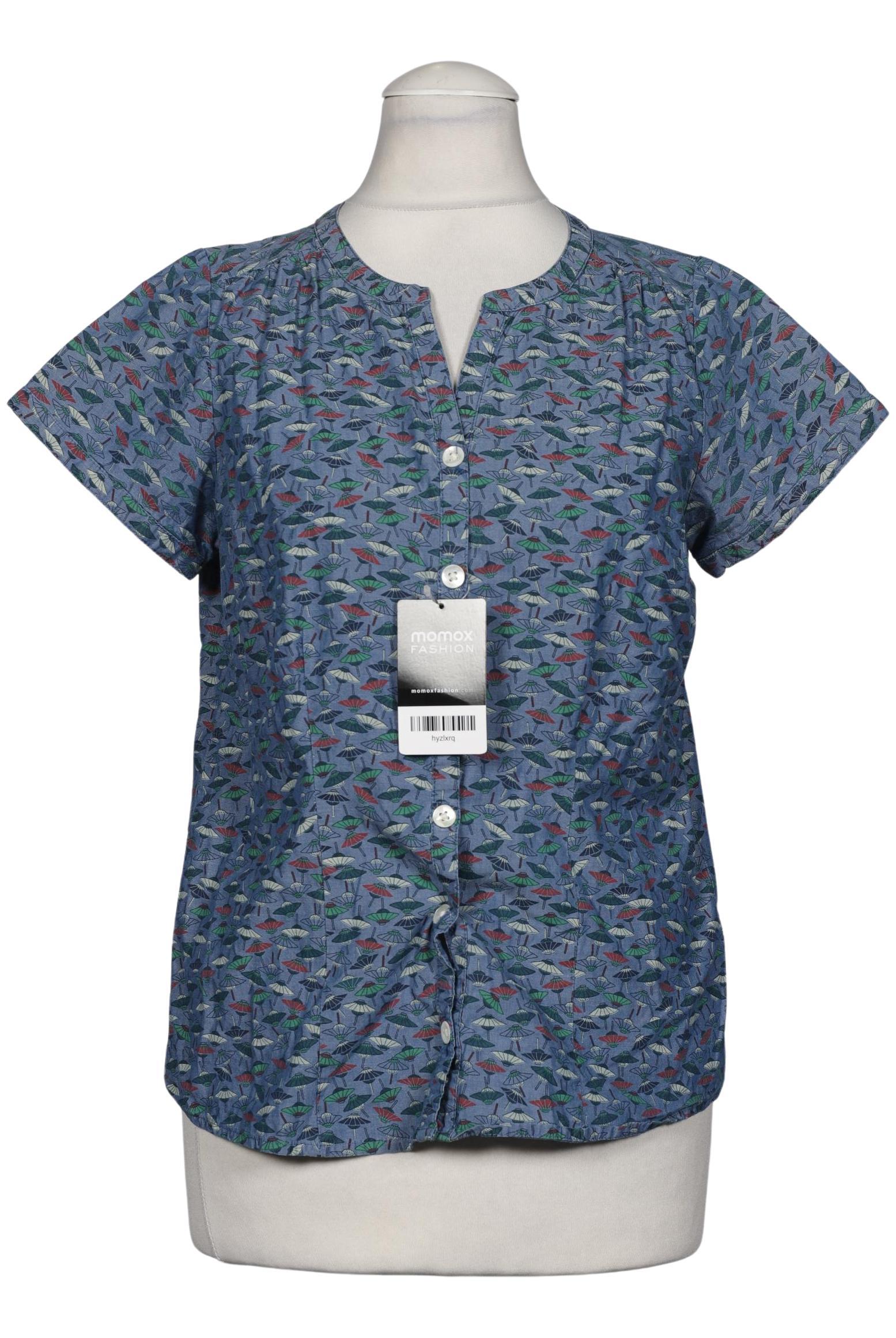 

King Louie Damen Bluse, blau, Gr. 36