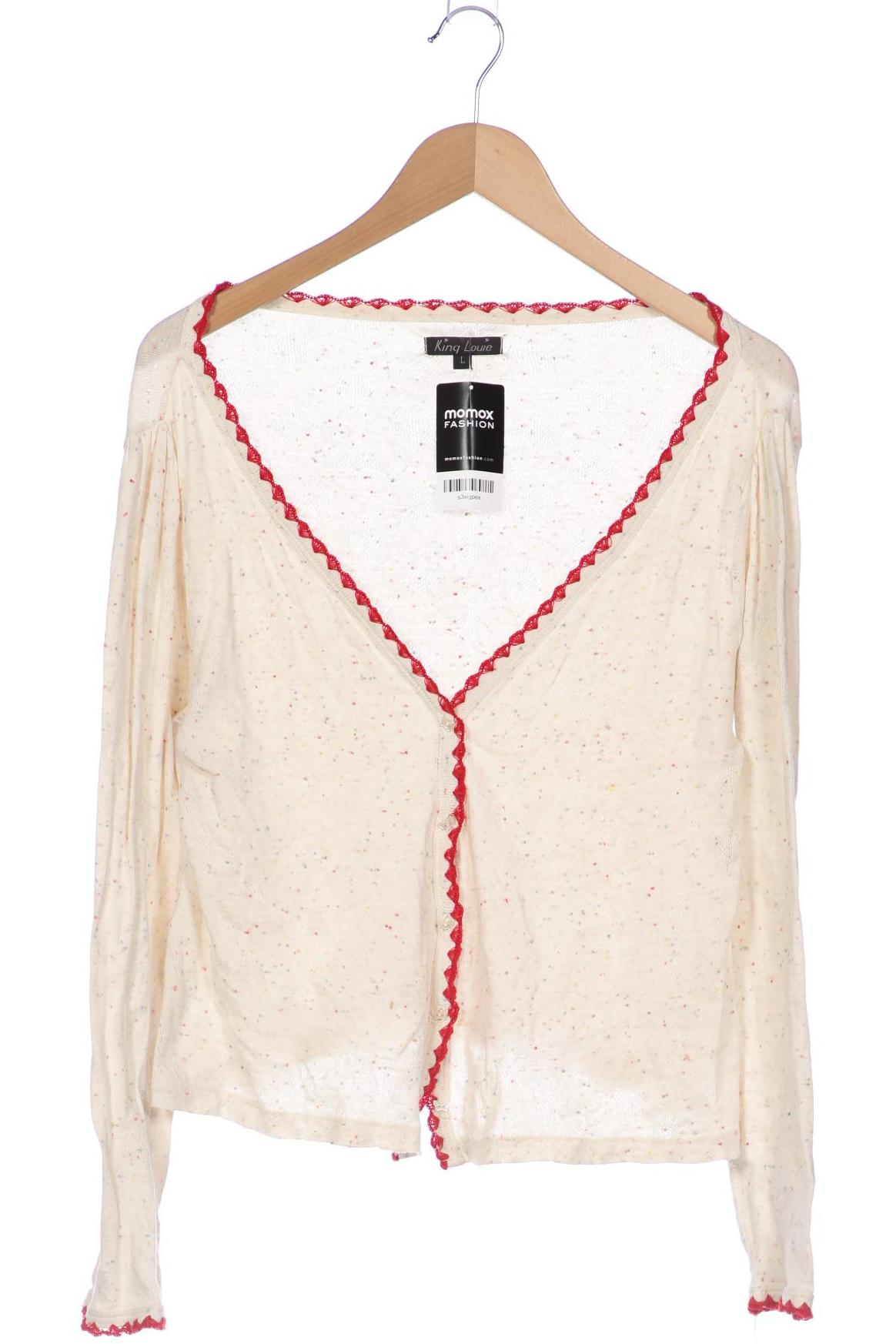 

King Louie Damen Strickjacke, cremeweiß, Gr. 42