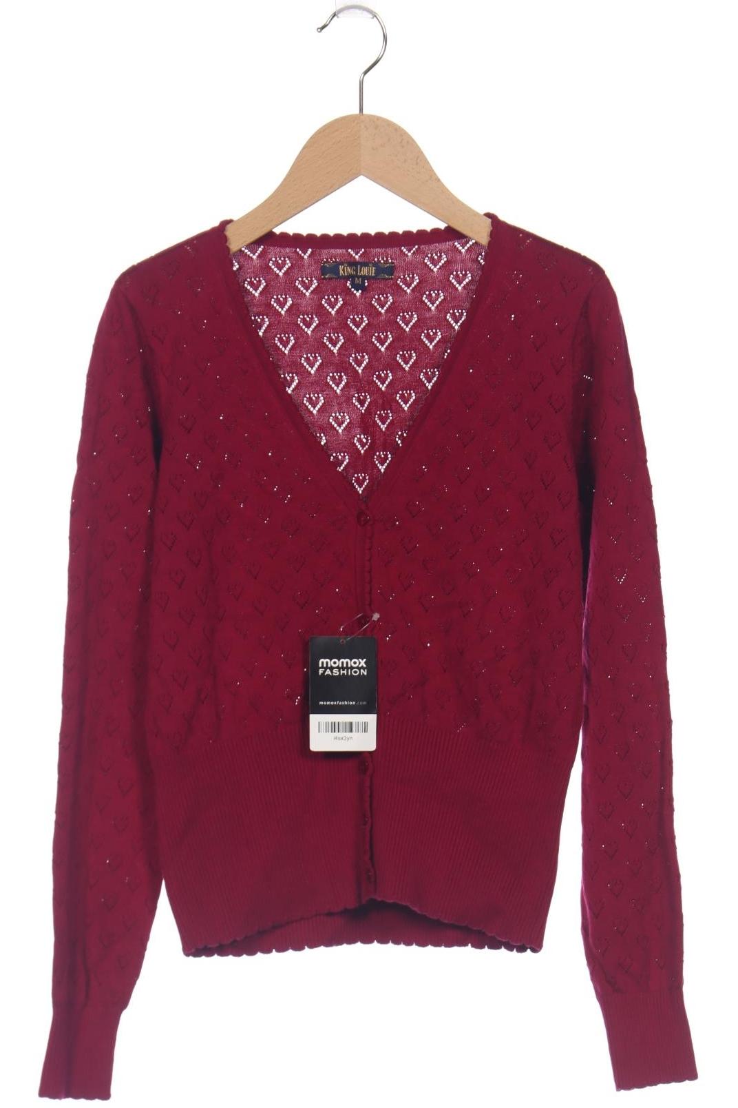 

King Louie Damen Strickjacke, bordeaux, Gr. 38