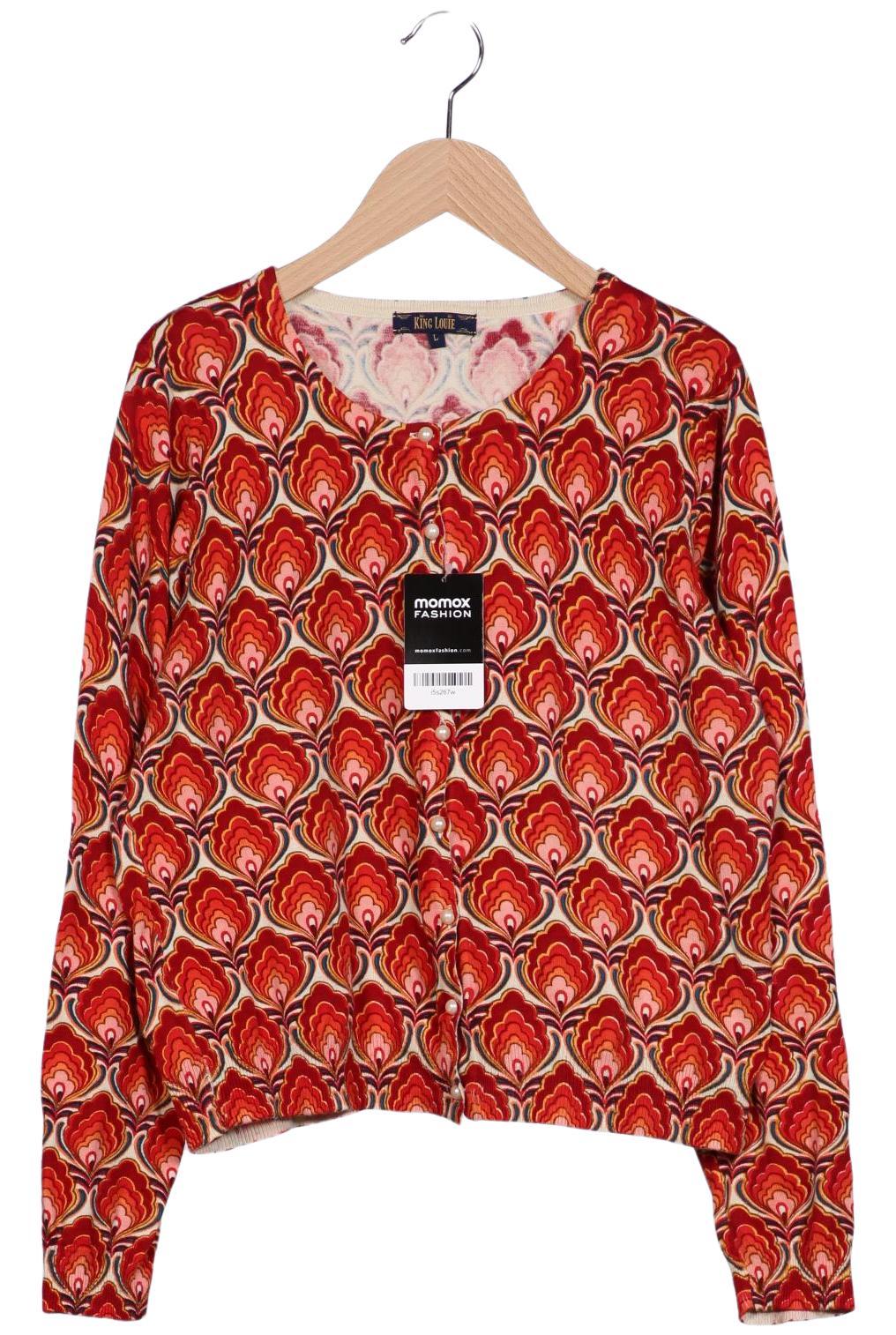 

King Louie Damen Strickjacke, rot, Gr. 42