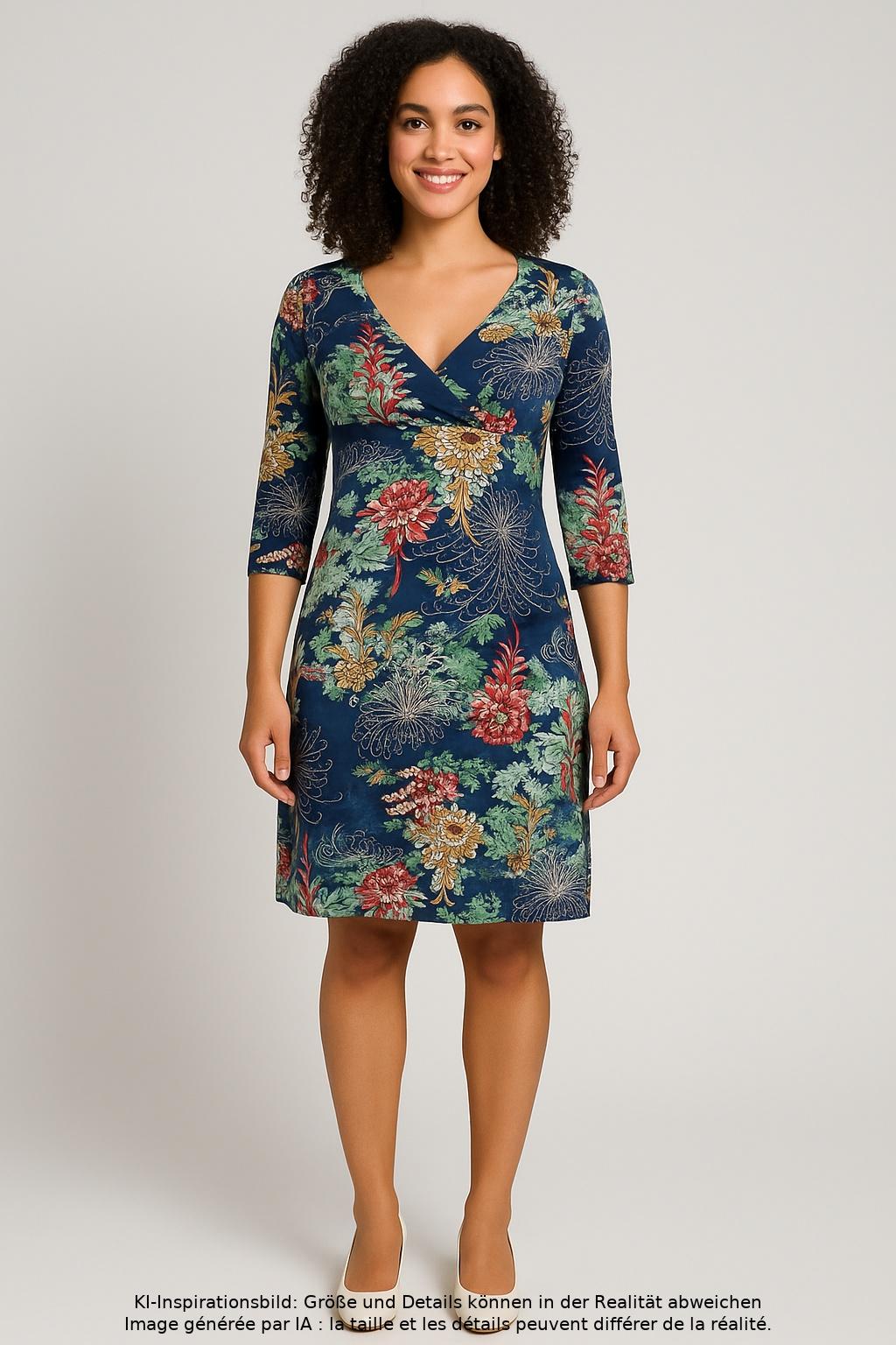 

King Louie Damen Kleid, mehrfarbig, Gr. 42