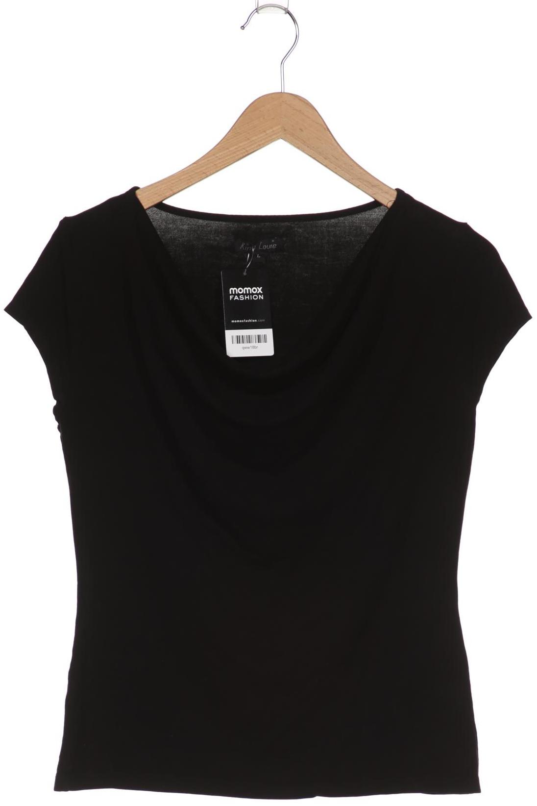 

King Louie Damen T-Shirt, schwarz, Gr. 42