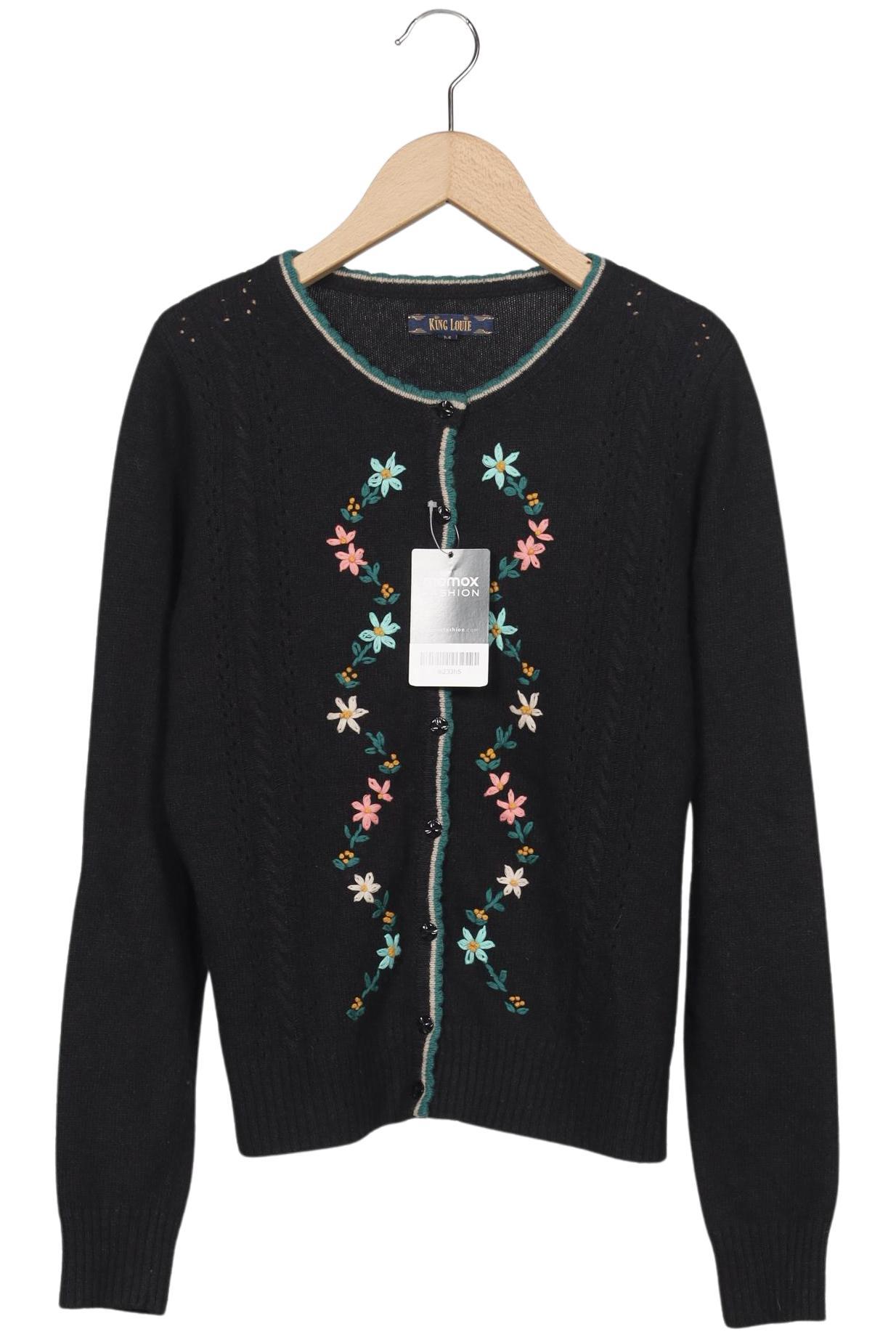 

King Louie Damen Strickjacke, schwarz, Gr. 38