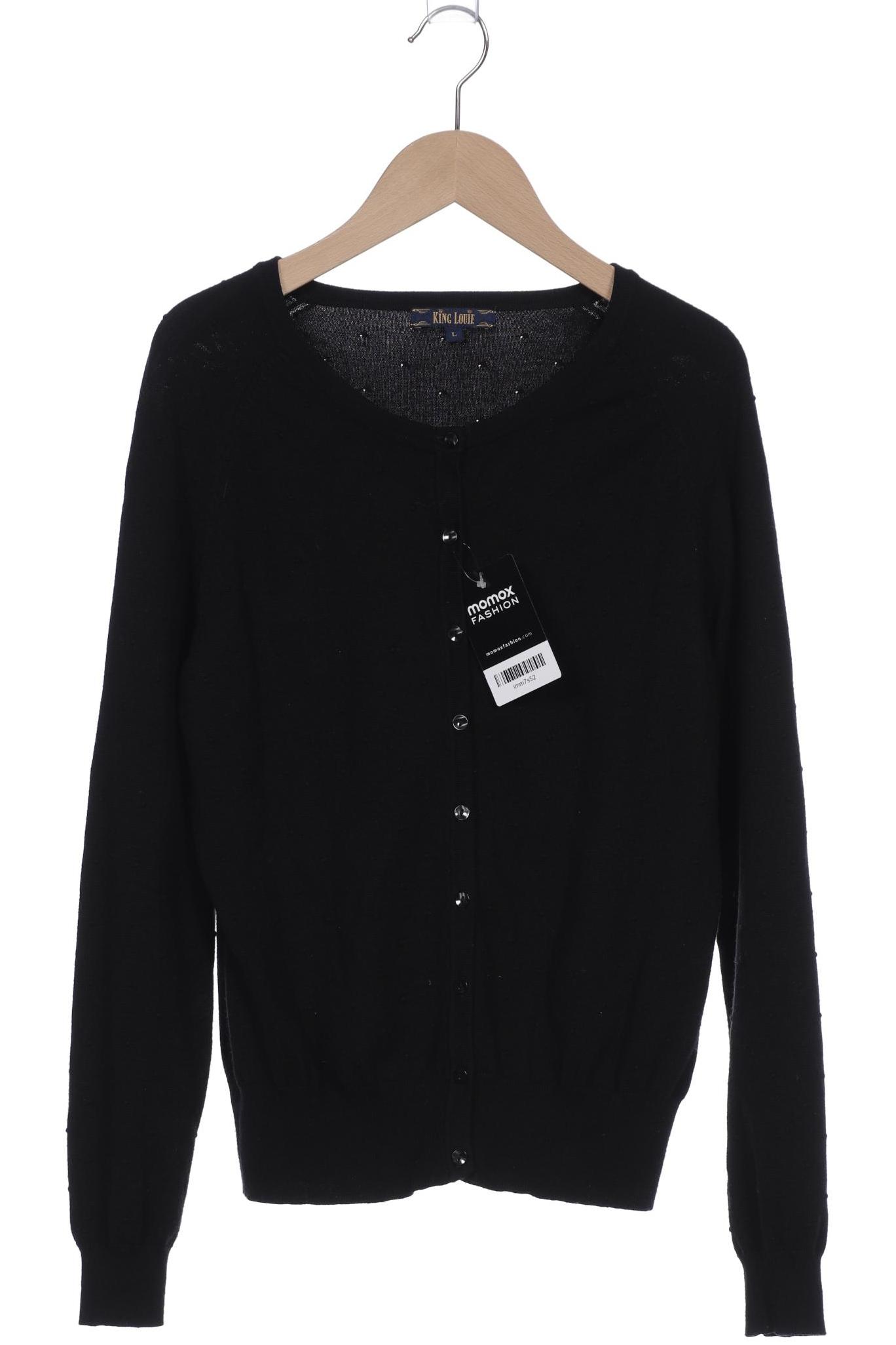 

KING LOUIE Damen Strickjacke, schwarz