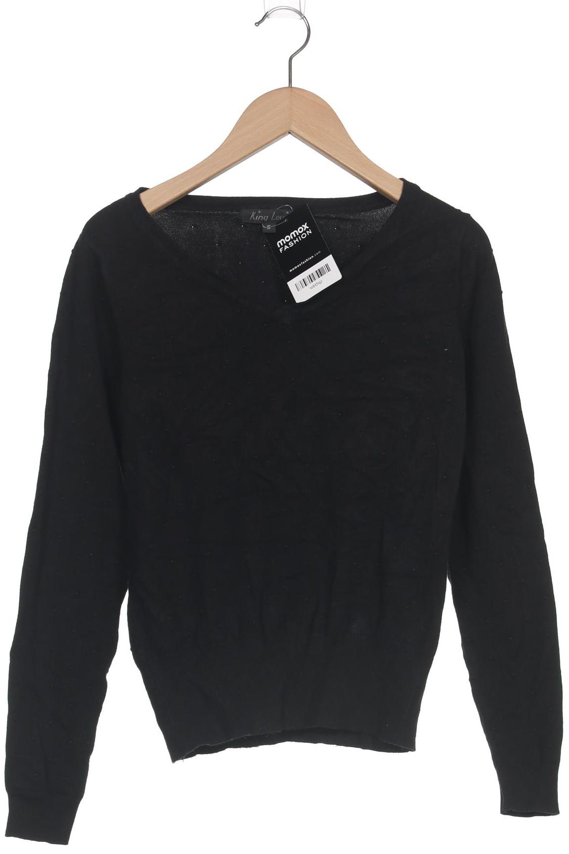 

King Louie Damen Pullover, schwarz, Gr. 36