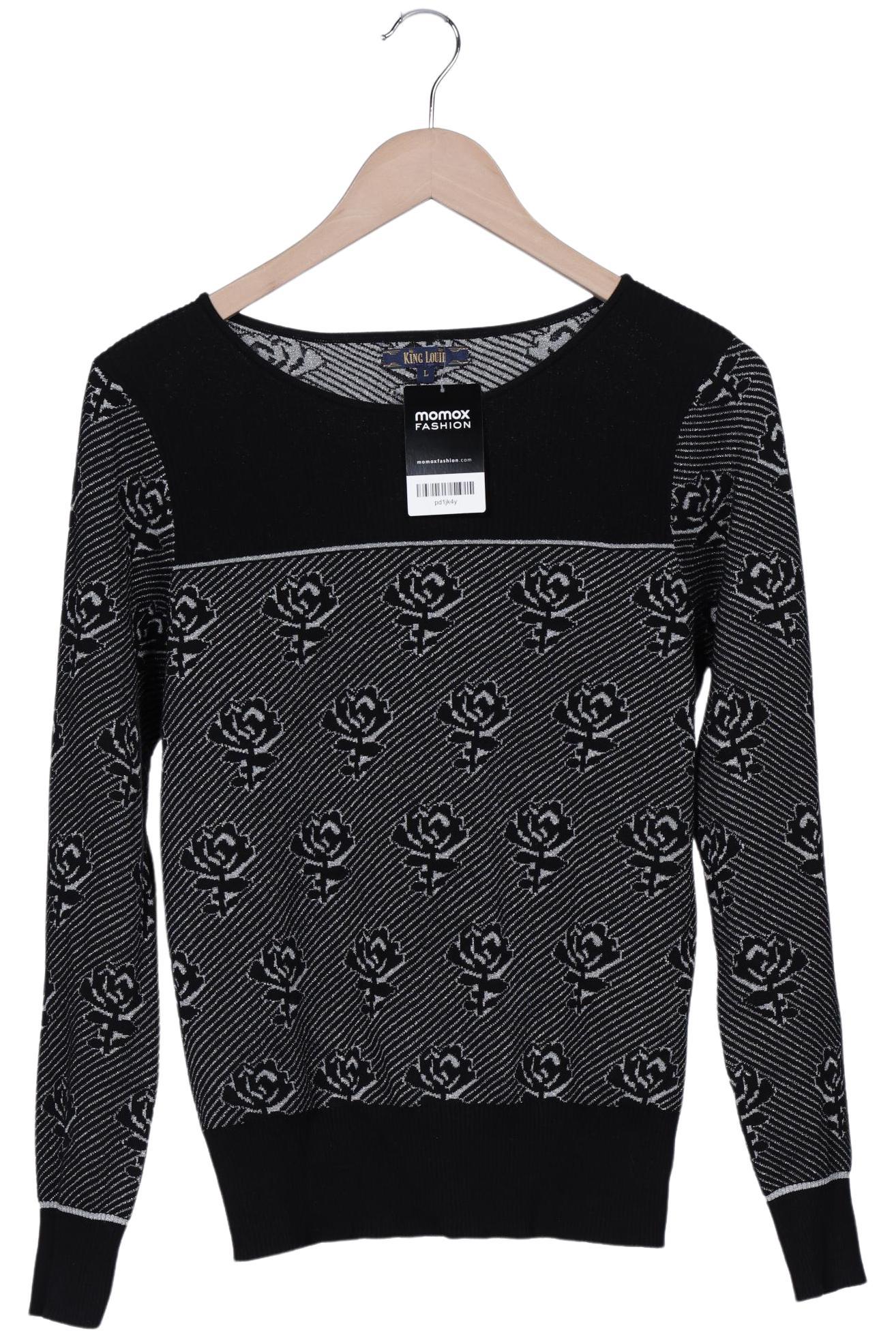 

King Louie Damen Pullover, schwarz, Gr. 42