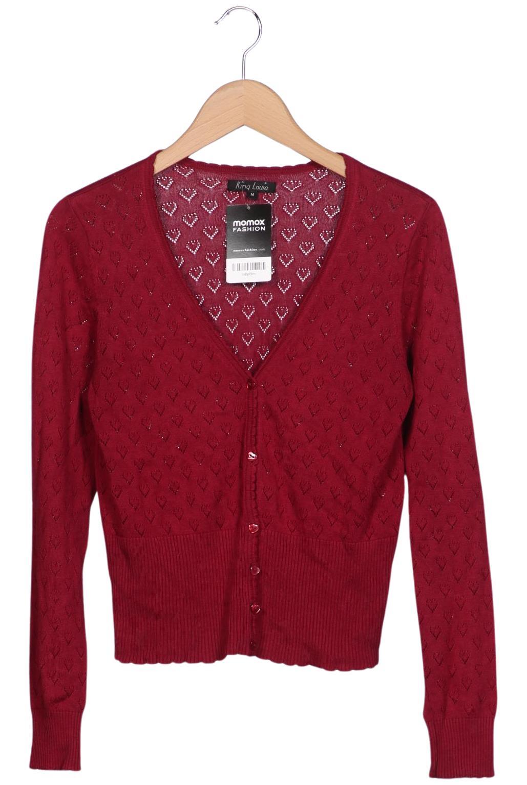 

King Louie Damen Strickjacke, bordeaux, Gr. 38