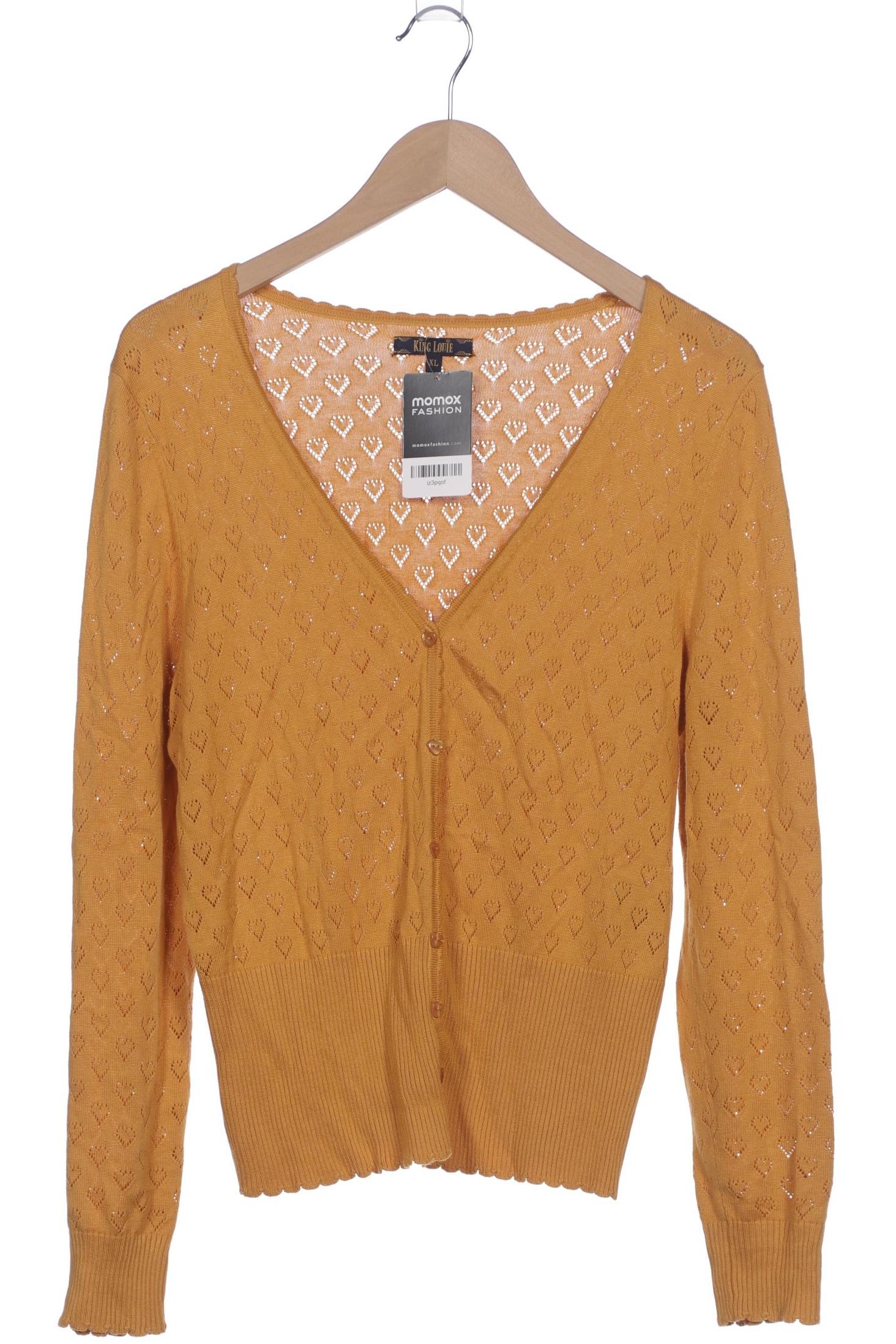 

King Louie Damen Strickjacke, orange, Gr. 44