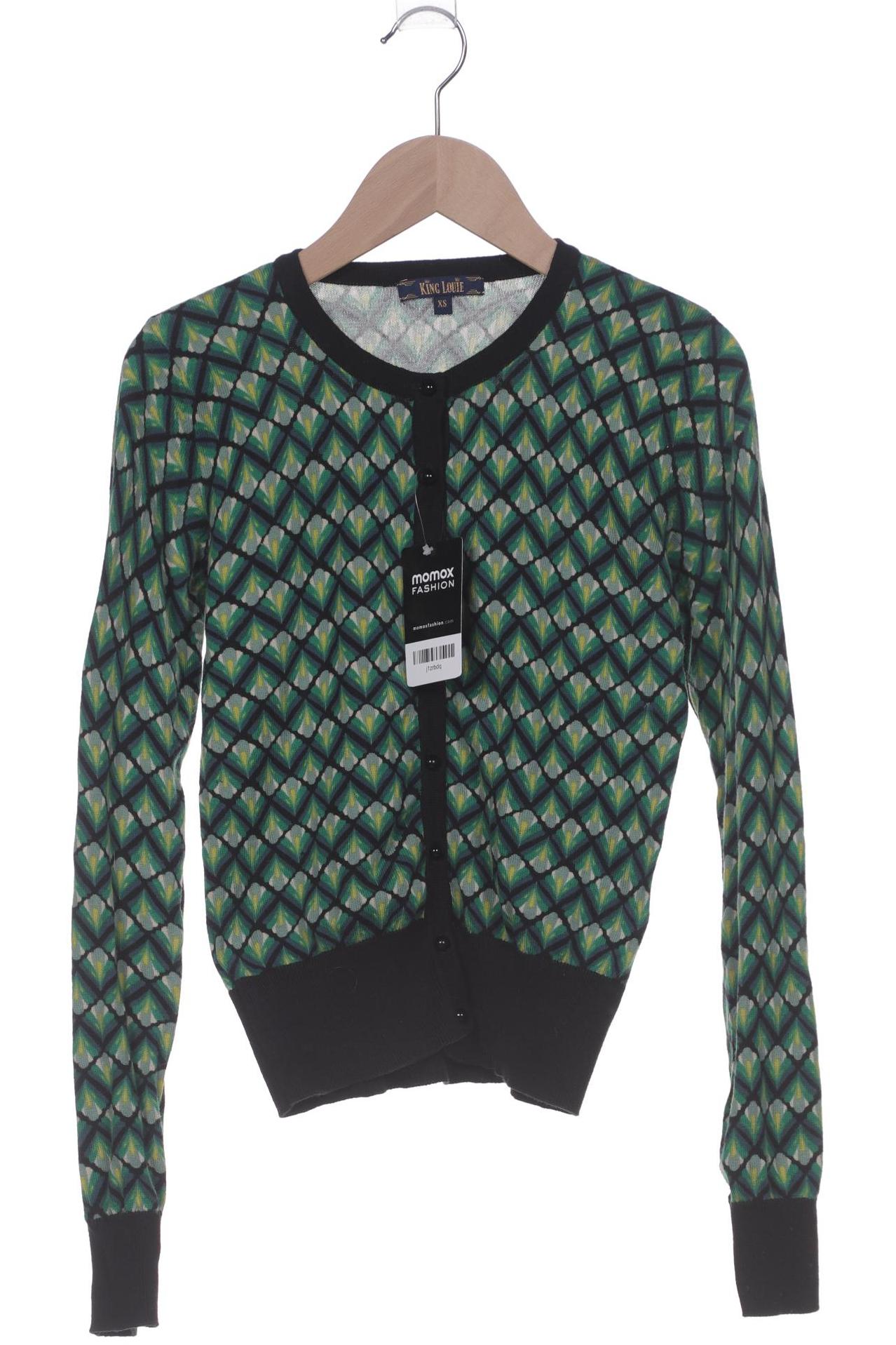 

King Louie Damen Strickjacke, grün, Gr. 34