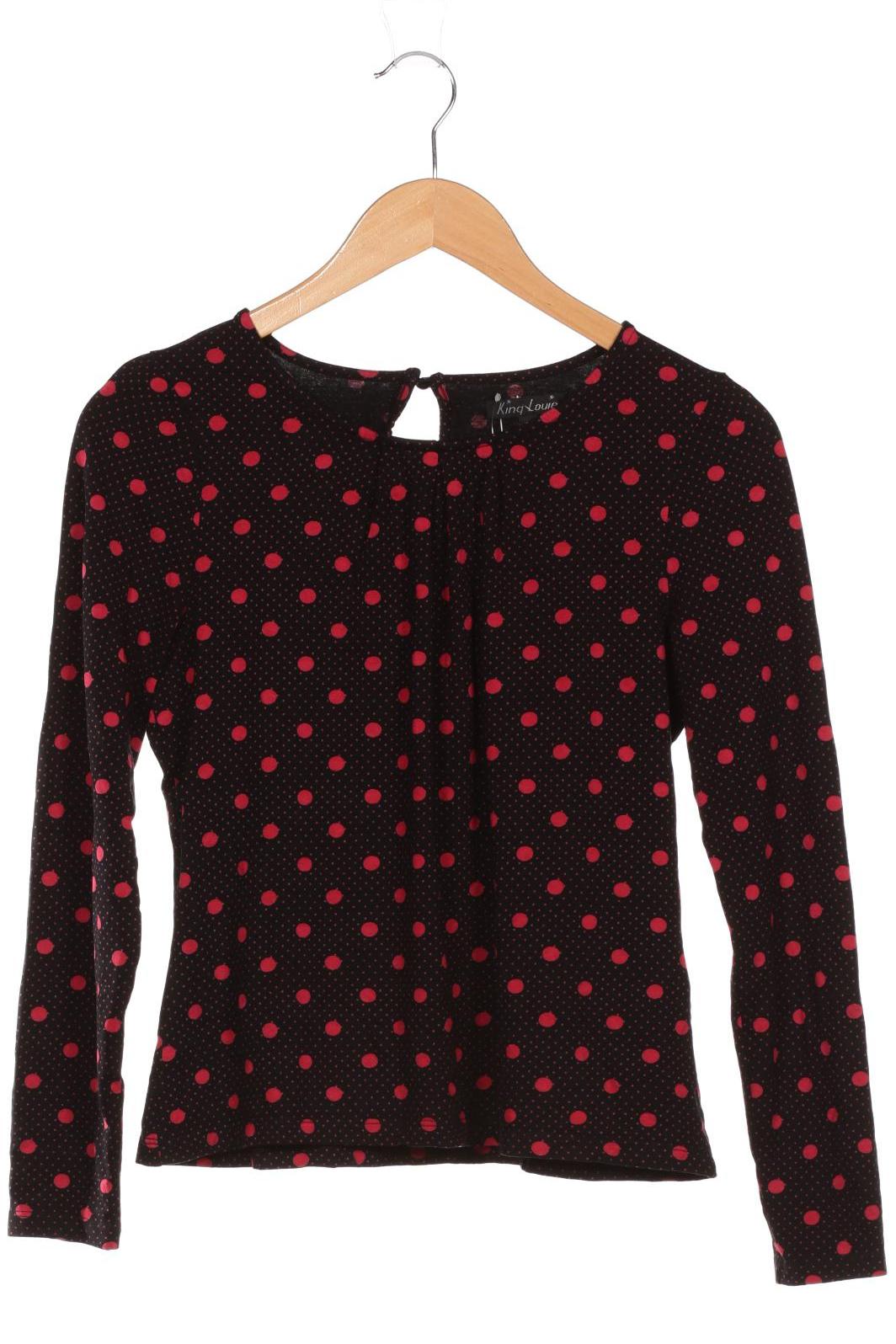 

King Louie Damen Langarmshirt, schwarz, Gr. 36