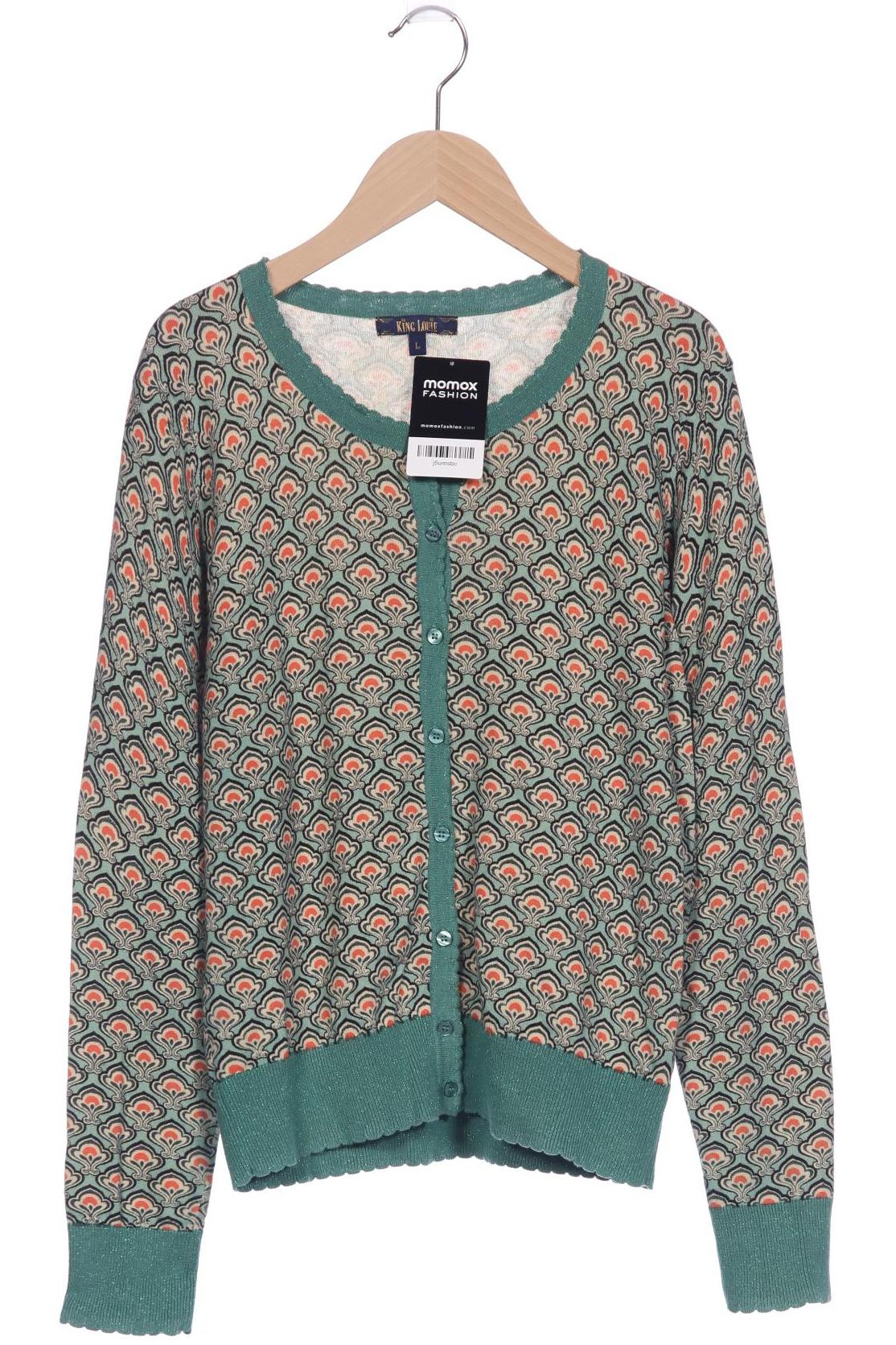 

King Louie Damen Strickjacke, grün, Gr. 42