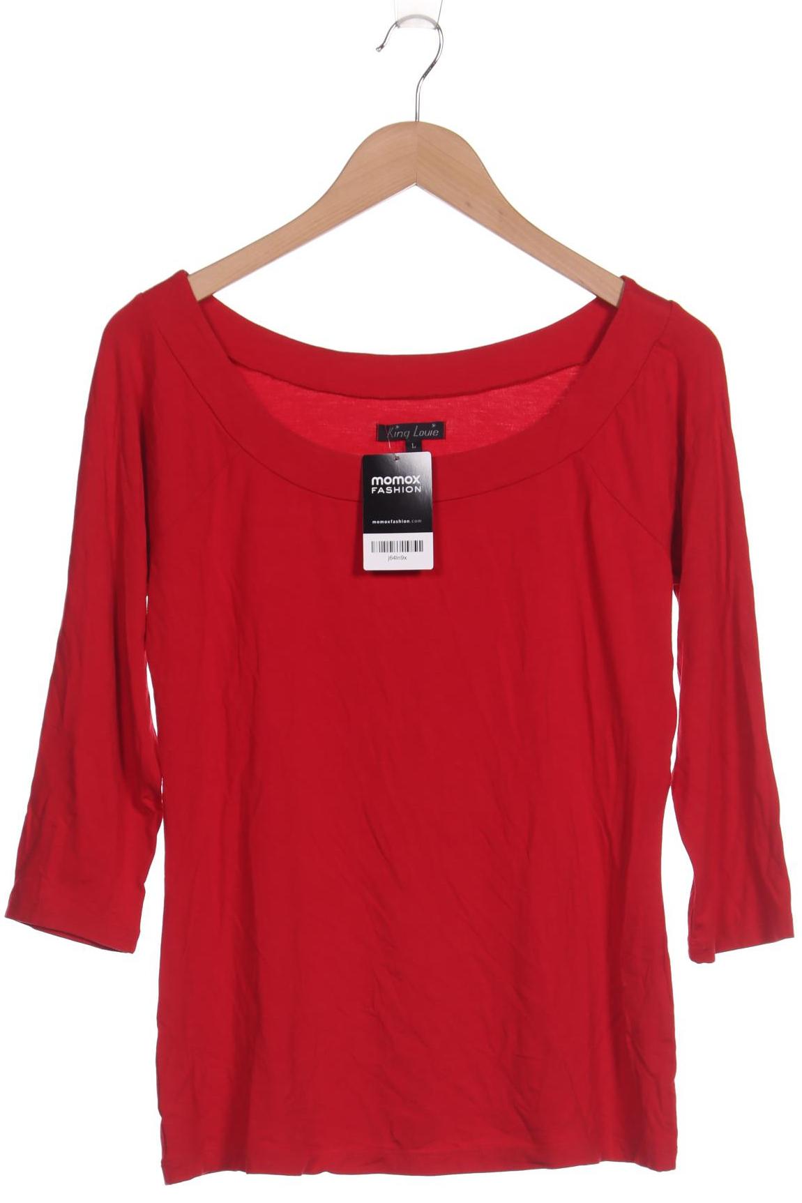

King Louie Damen Langarmshirt, rot, Gr. 42
