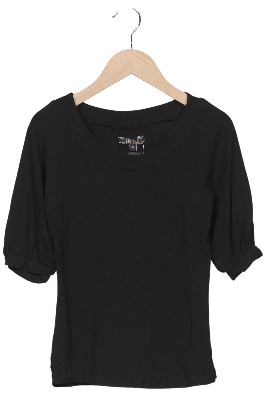 

King Louie Damen T-Shirt, schwarz, Gr. 34