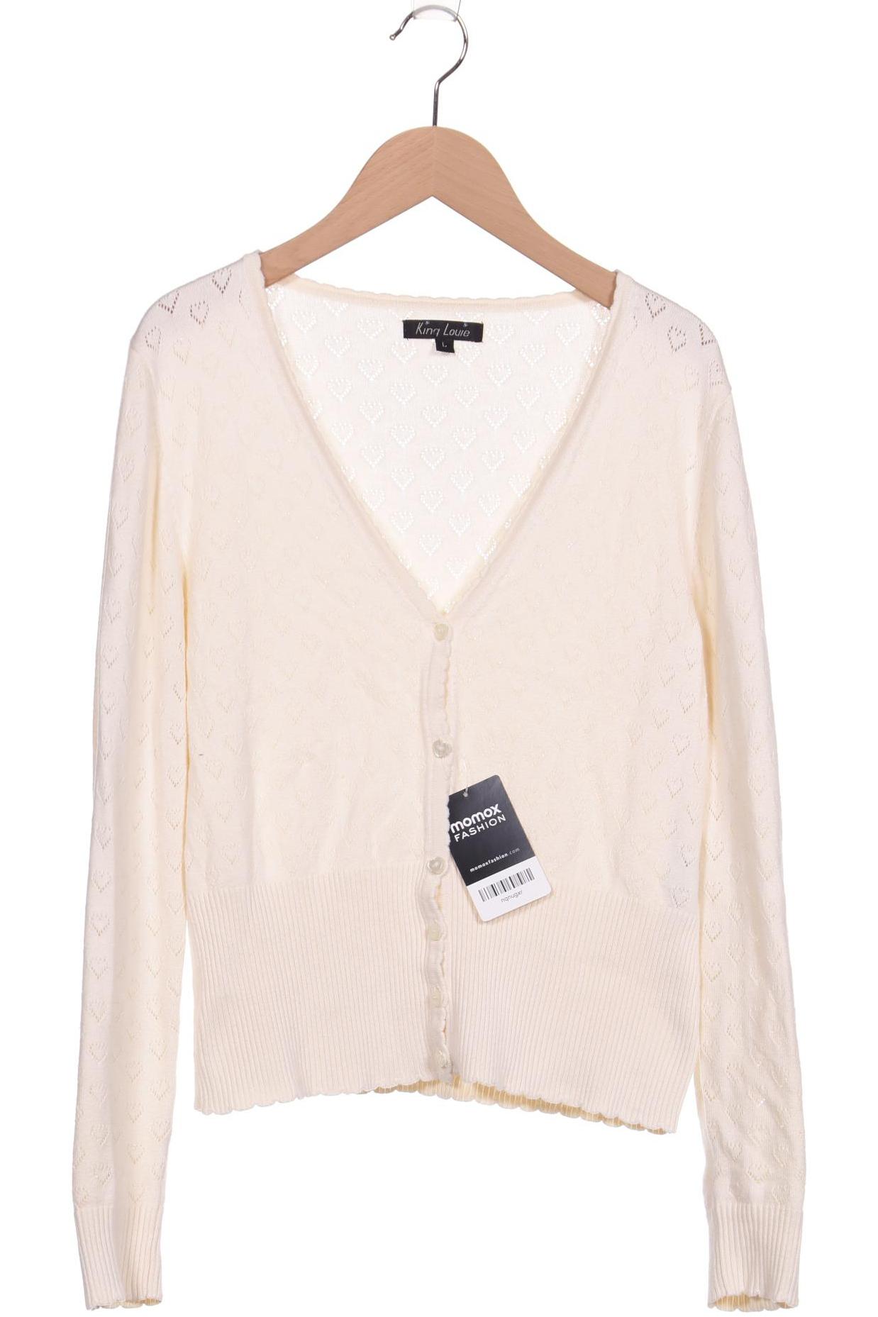 

King Louie Damen Strickjacke, cremeweiß, Gr. 42