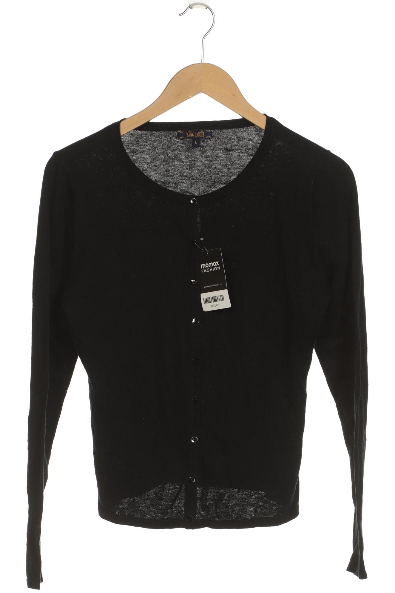 

King Louie Damen Strickjacke, schwarz, Gr. 42