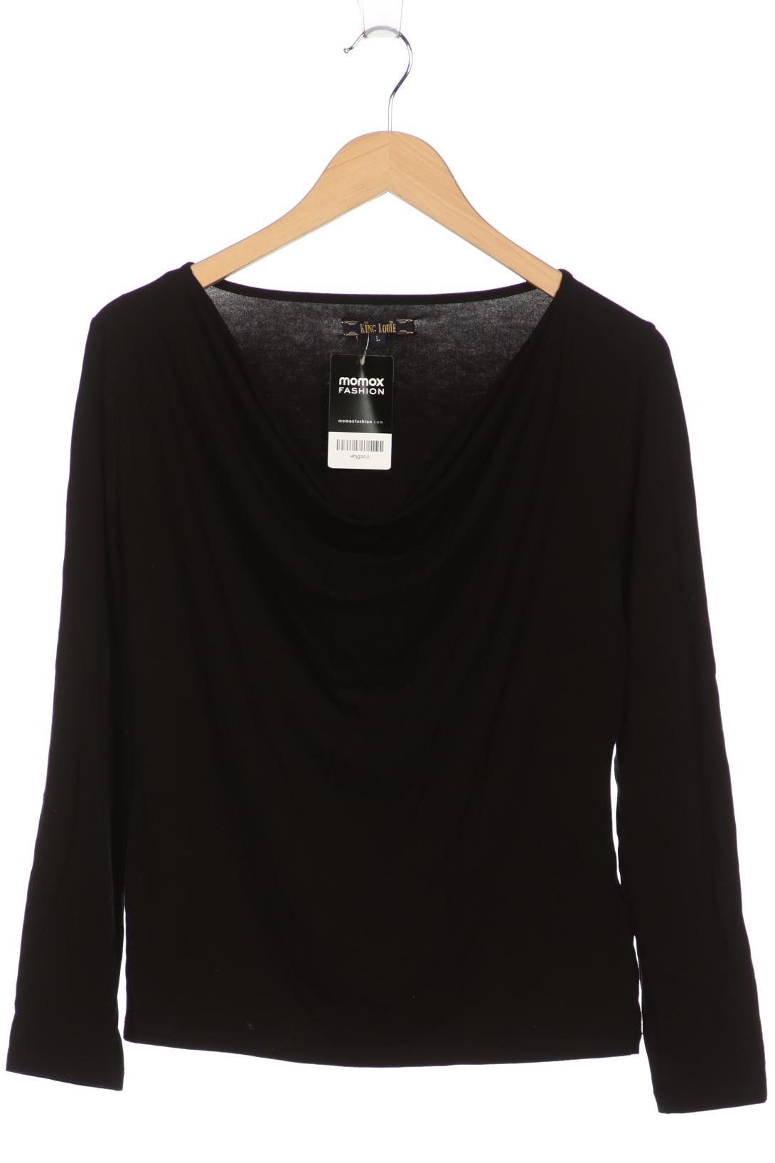 

King Louie Damen Langarmshirt, schwarz, Gr. 42